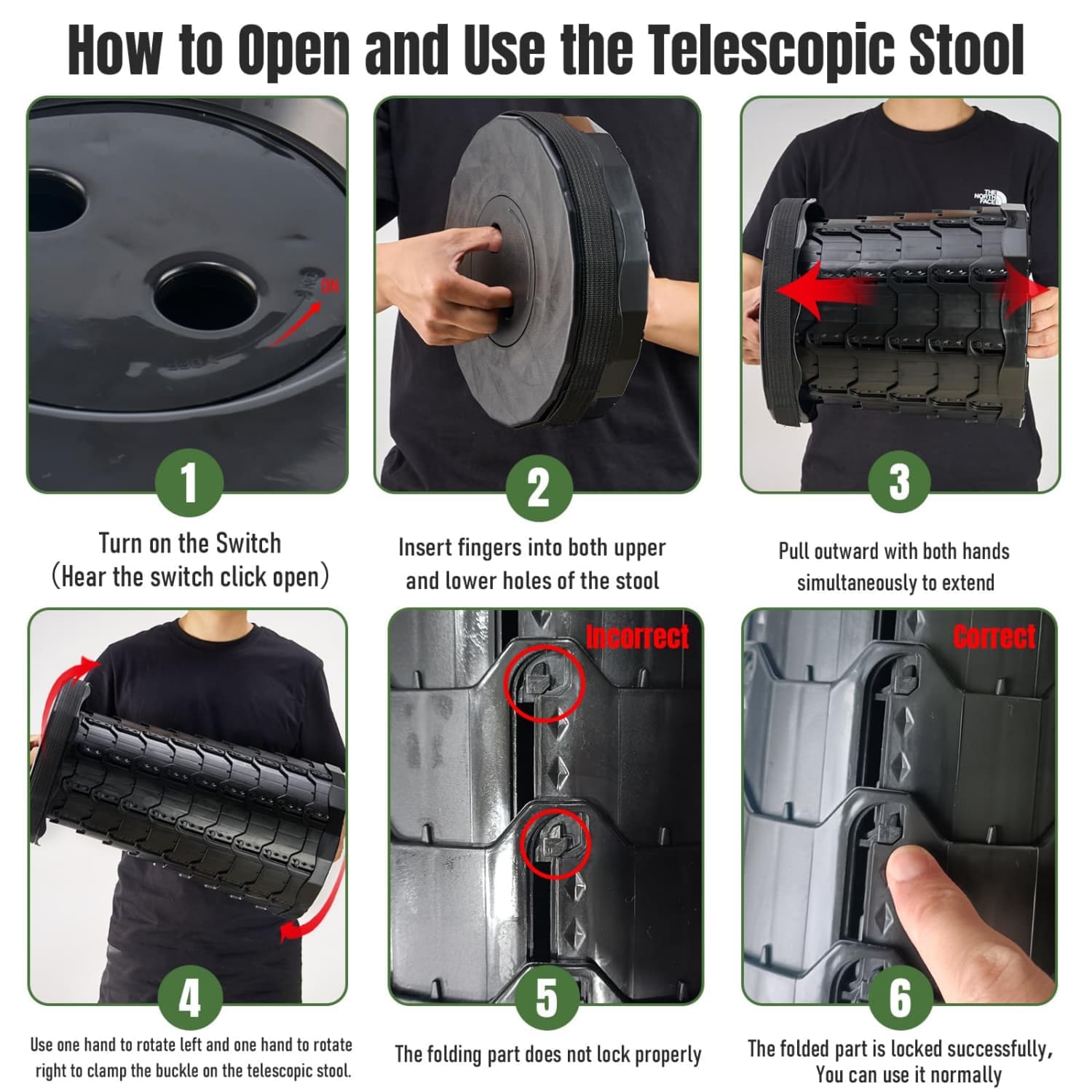 Angel Sar AZZYYUFST0319-BK Beach-Camping-Chairs - View #3