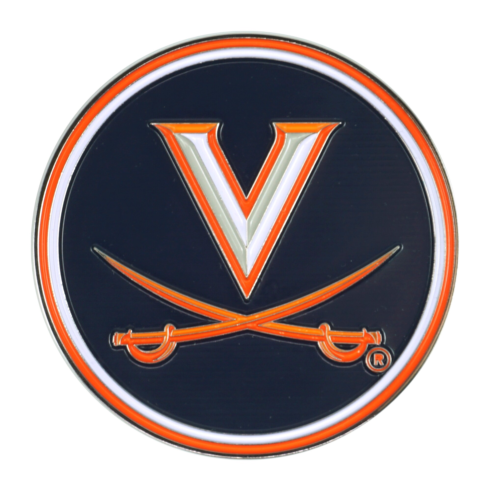 NCAA Virginia Cavaliers Navy Blue Metal License Plate 