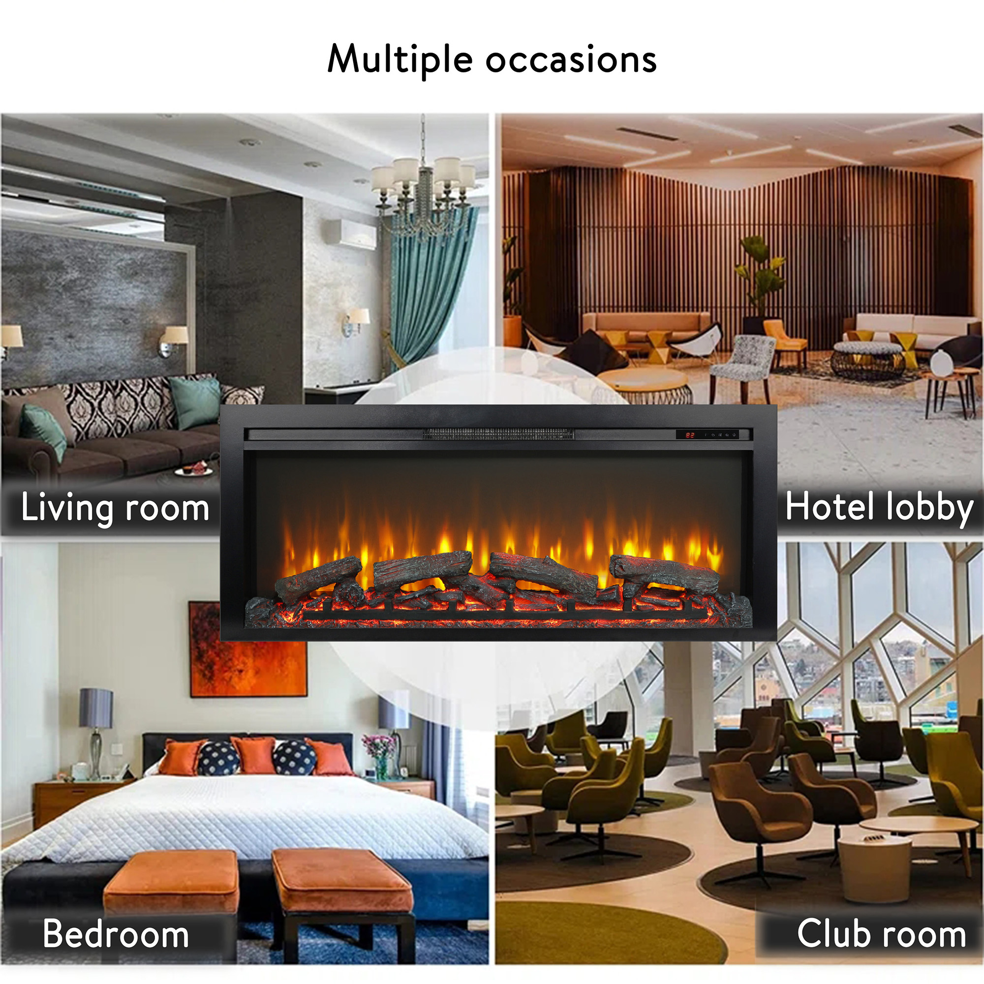 SINOFURN SYC070045BK Electric-Fireplaces - View #5