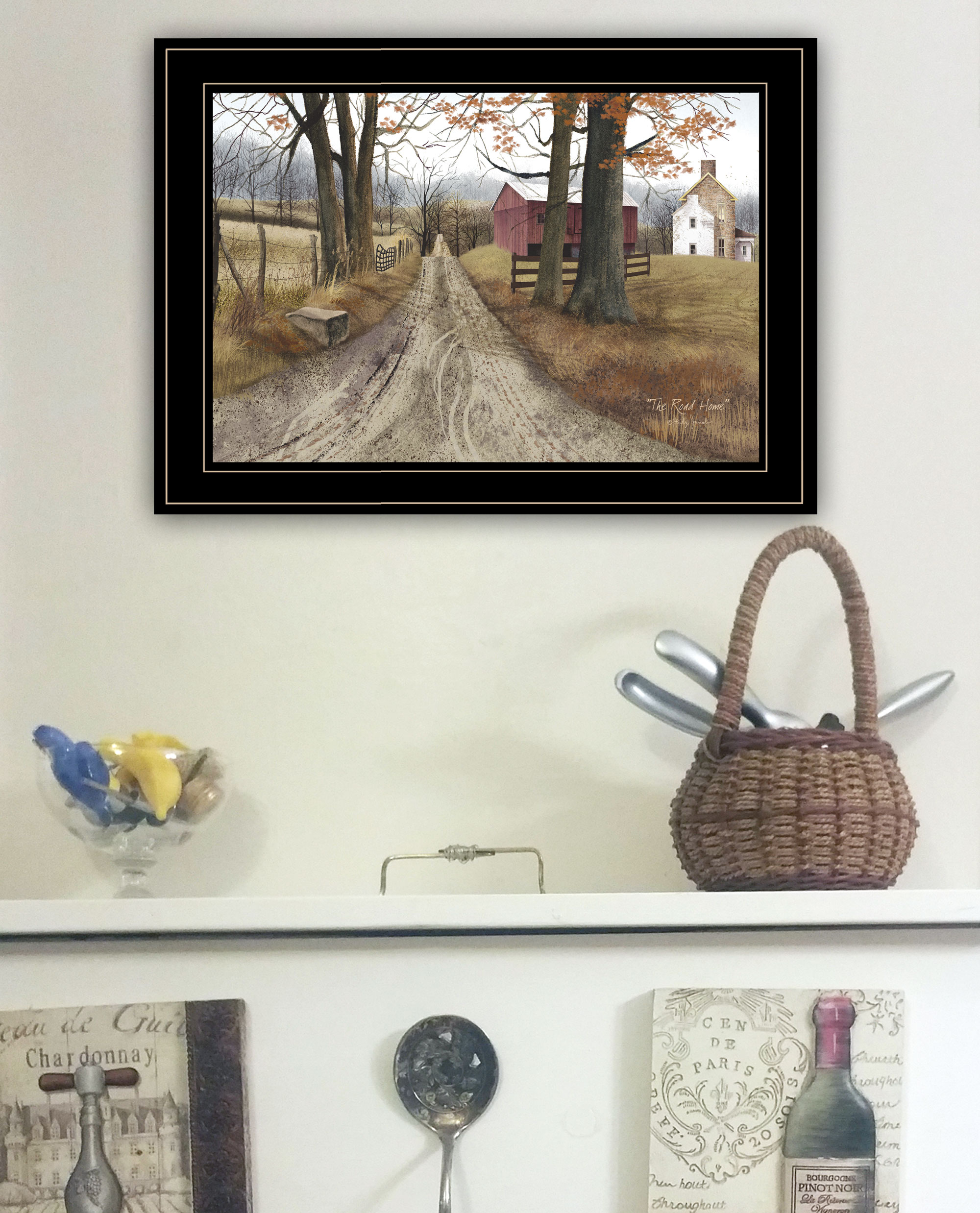 Trendy Decor 4U The Road Home Billy Jacobs Black Wood Framed 11-in H x ...
