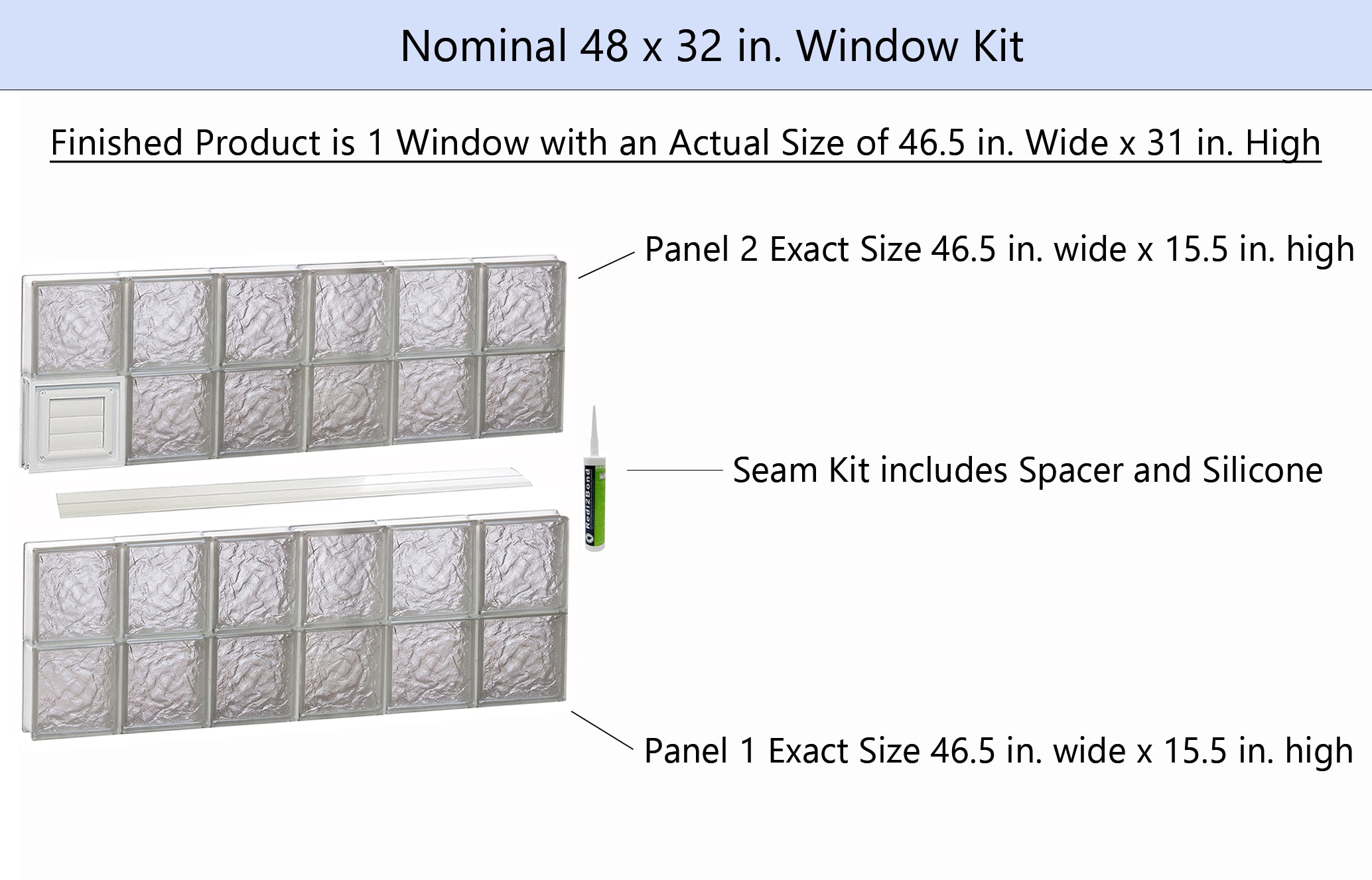 REDI2SET D4832IS Glass-Block-Windows - View #2