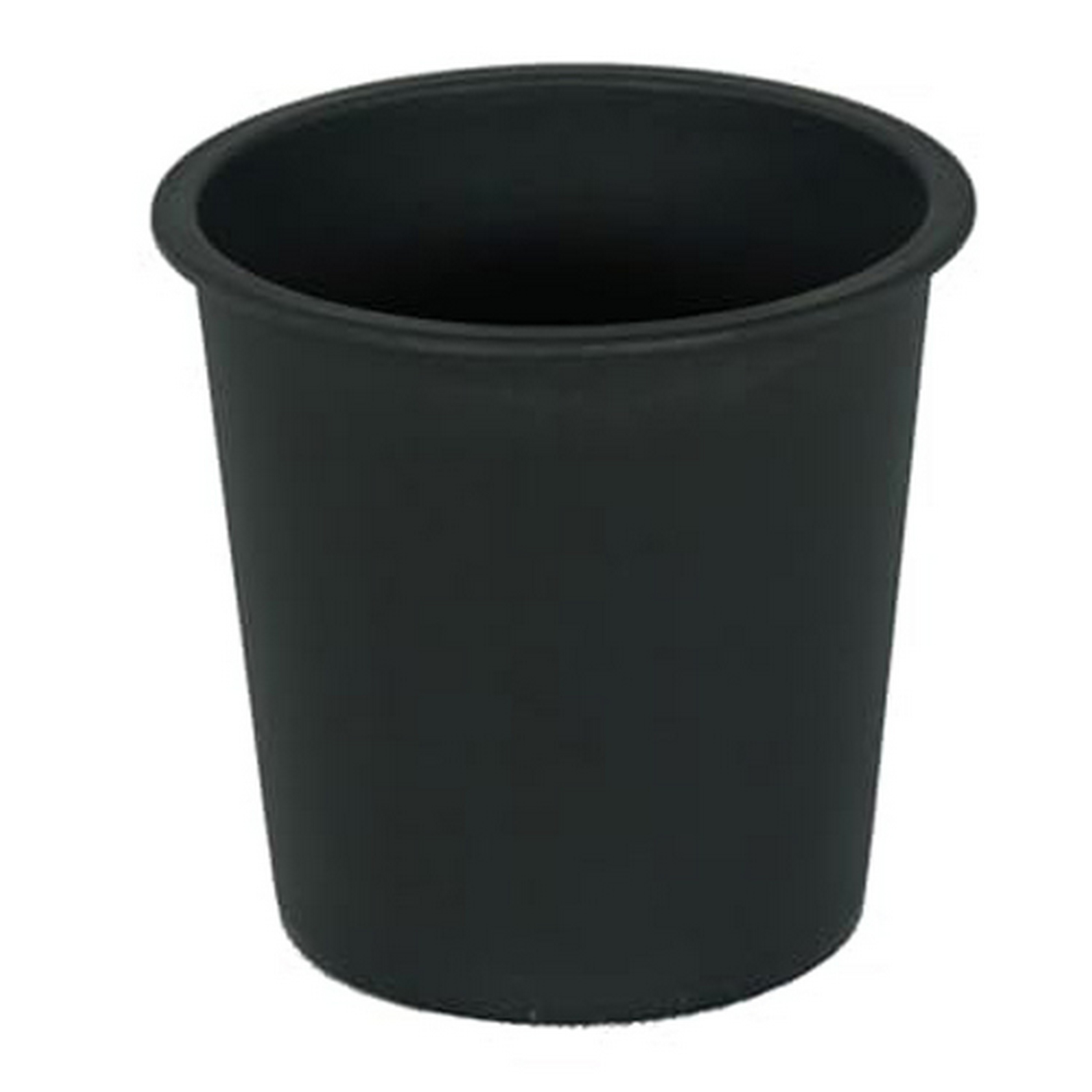 Benzara BM315155 5 -Pack Round 6.3-in W Medium Black Plastic Indoor/Outdoor Planter with Drainage Holes