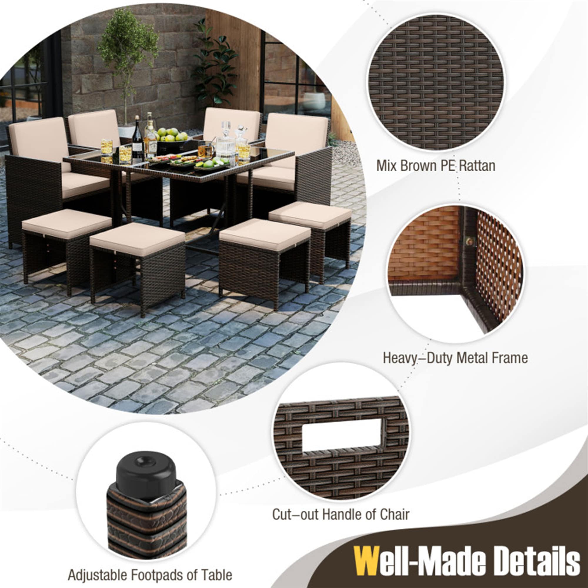 BABOOM BOM-091760-OR Patio-Dining-Sets - View #8