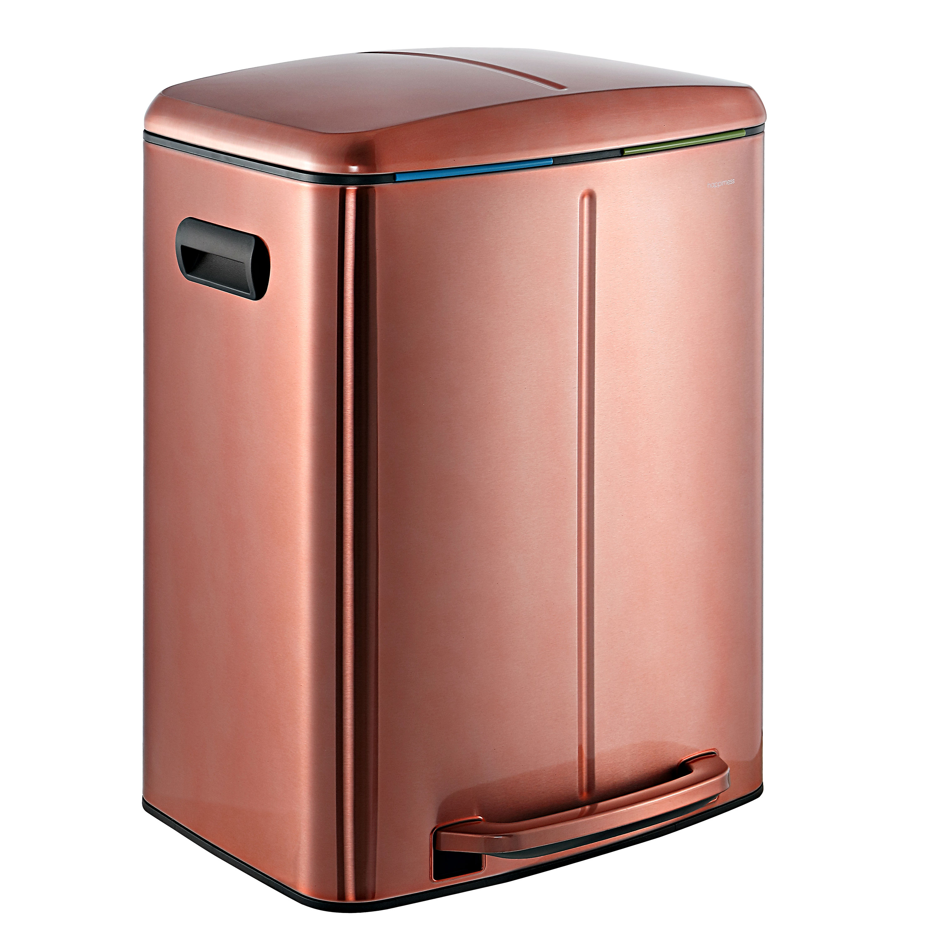 Gallon Trash Can, Touchless Bathroom Trash Can, Gold Stainless