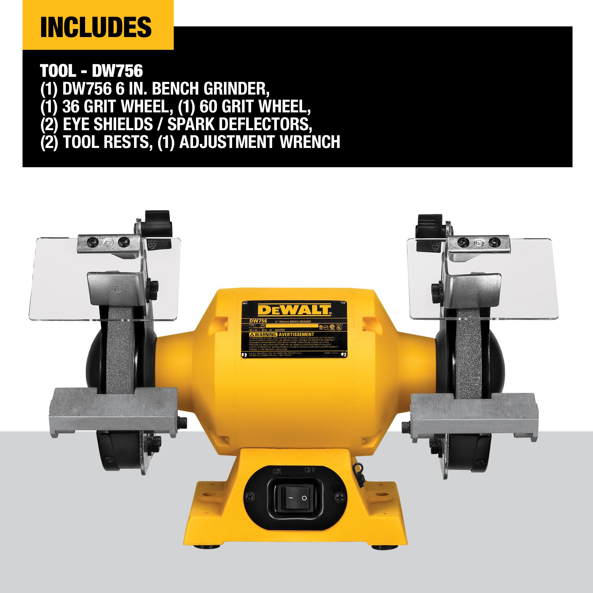 Dewalt bench grinder deals dw756