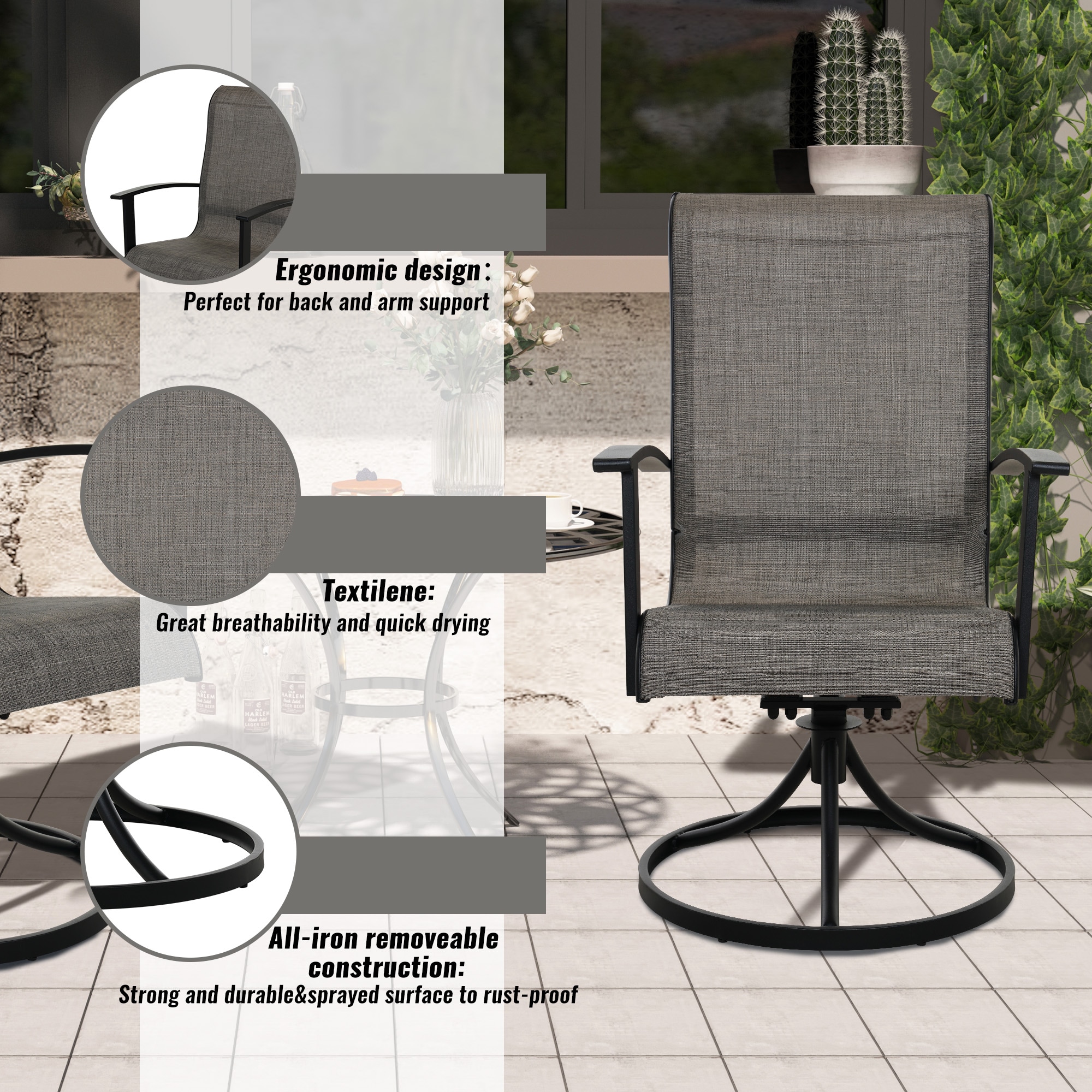 Clihome CL-63 Patio-Chairs - View #6