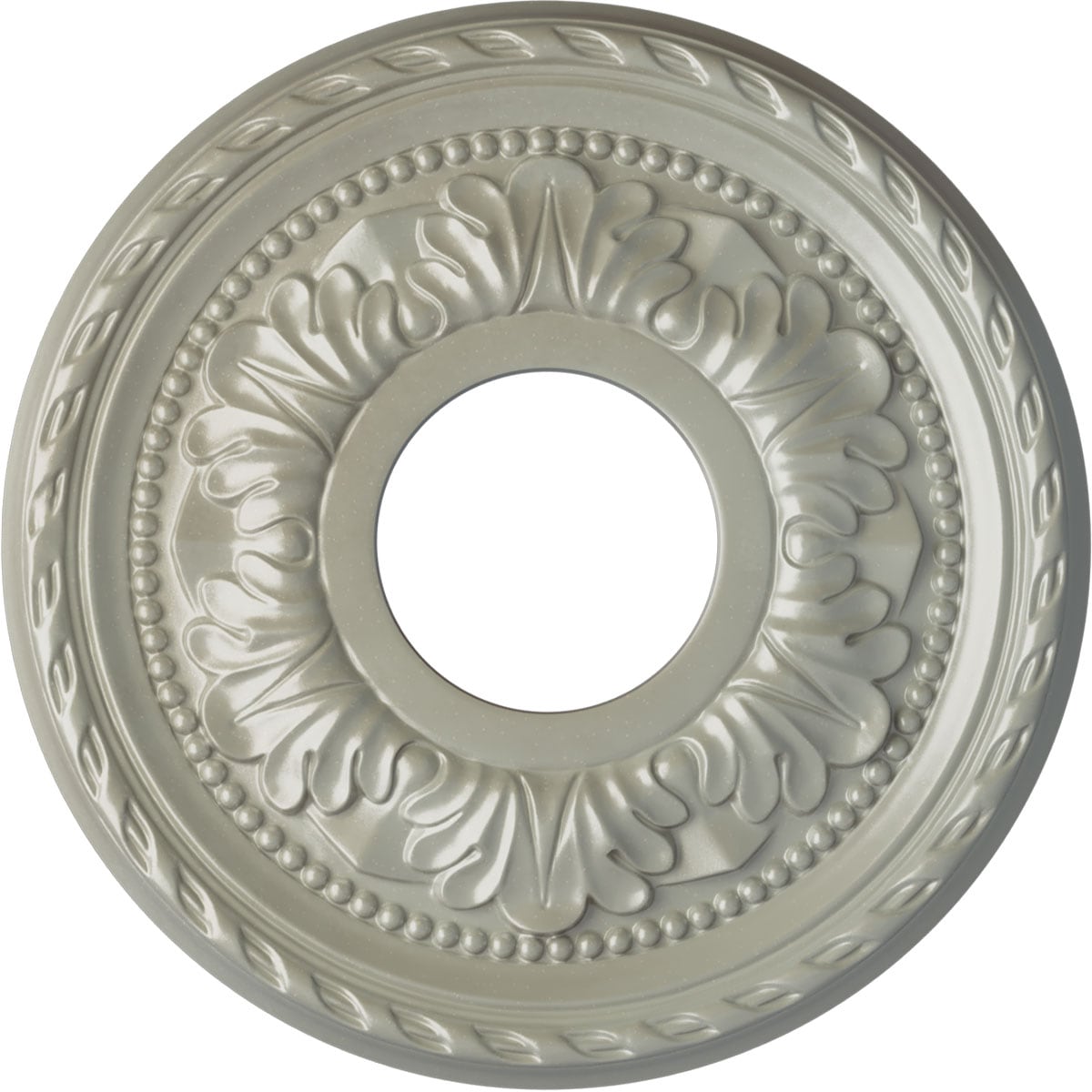 Ekena Millwork CM11PMFCS Palmetto 11.375-in W x 11.375-in L Painted Flash Copper Polyurethane Whole Ceiling Medallion