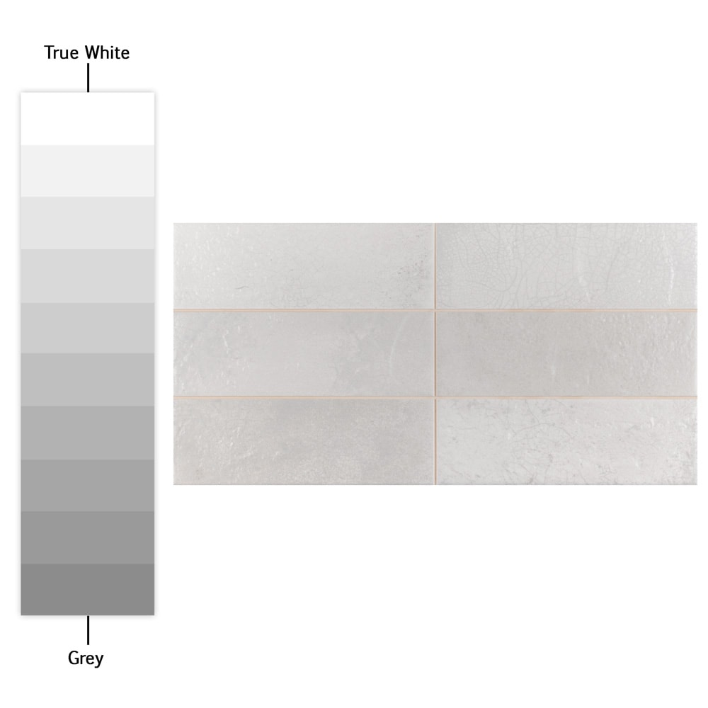 Affinity Tile (Sample) Kings Raku White 8-in x 16-in Matte Ceramic ...