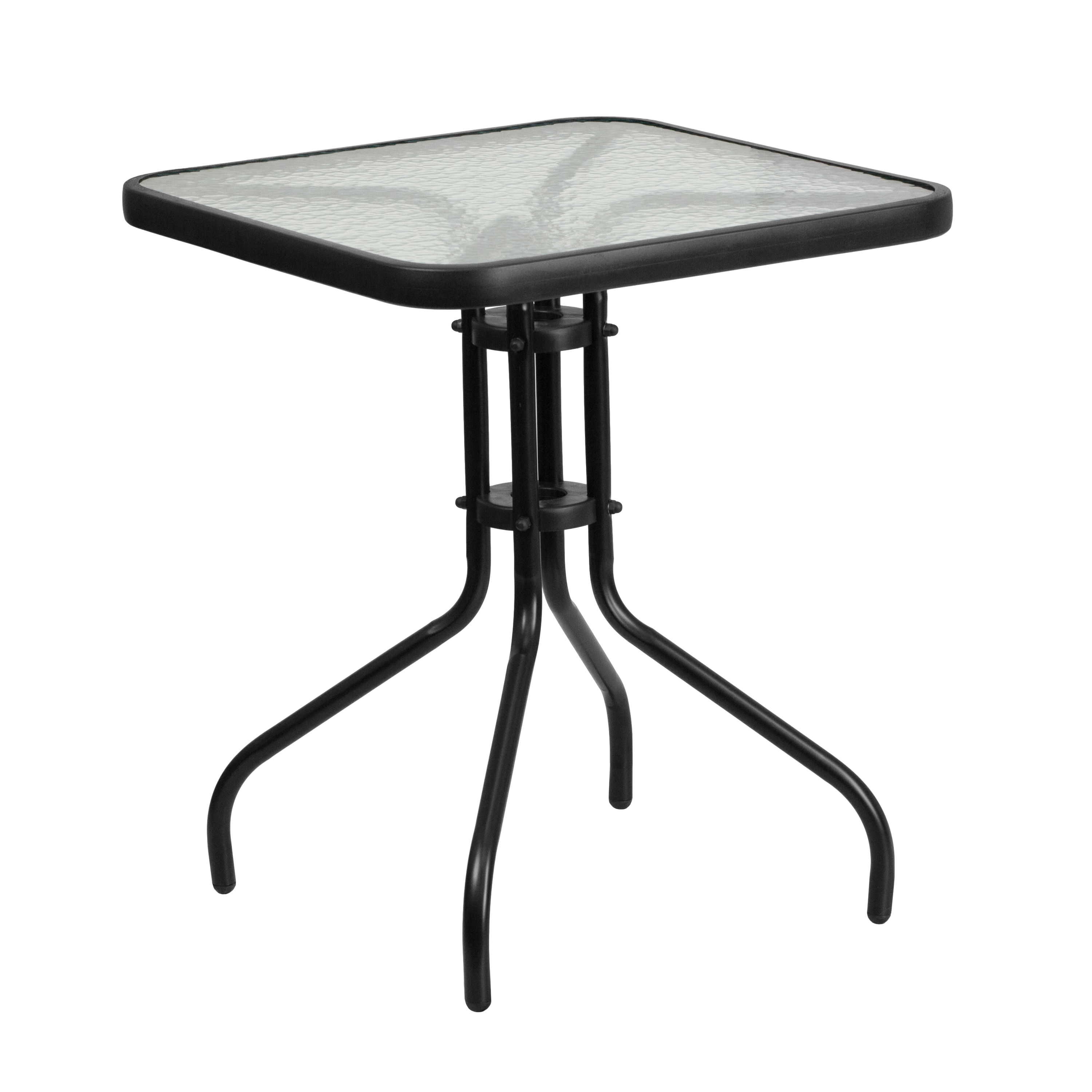 Flash Furniture 889142043744 Barker Square Outdoor Dining Table 23.5-in W x 23.5-in L