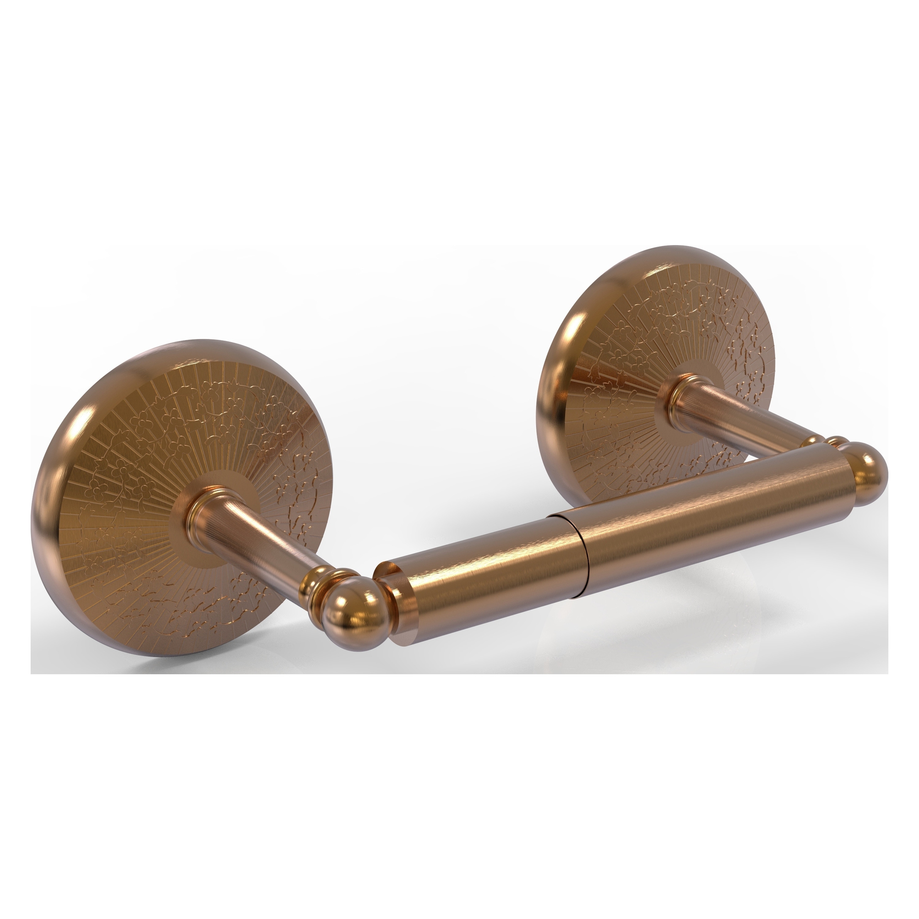 Allied Brass Monte Carlo Brushed Bronze Wall Mount Double Post Toilet