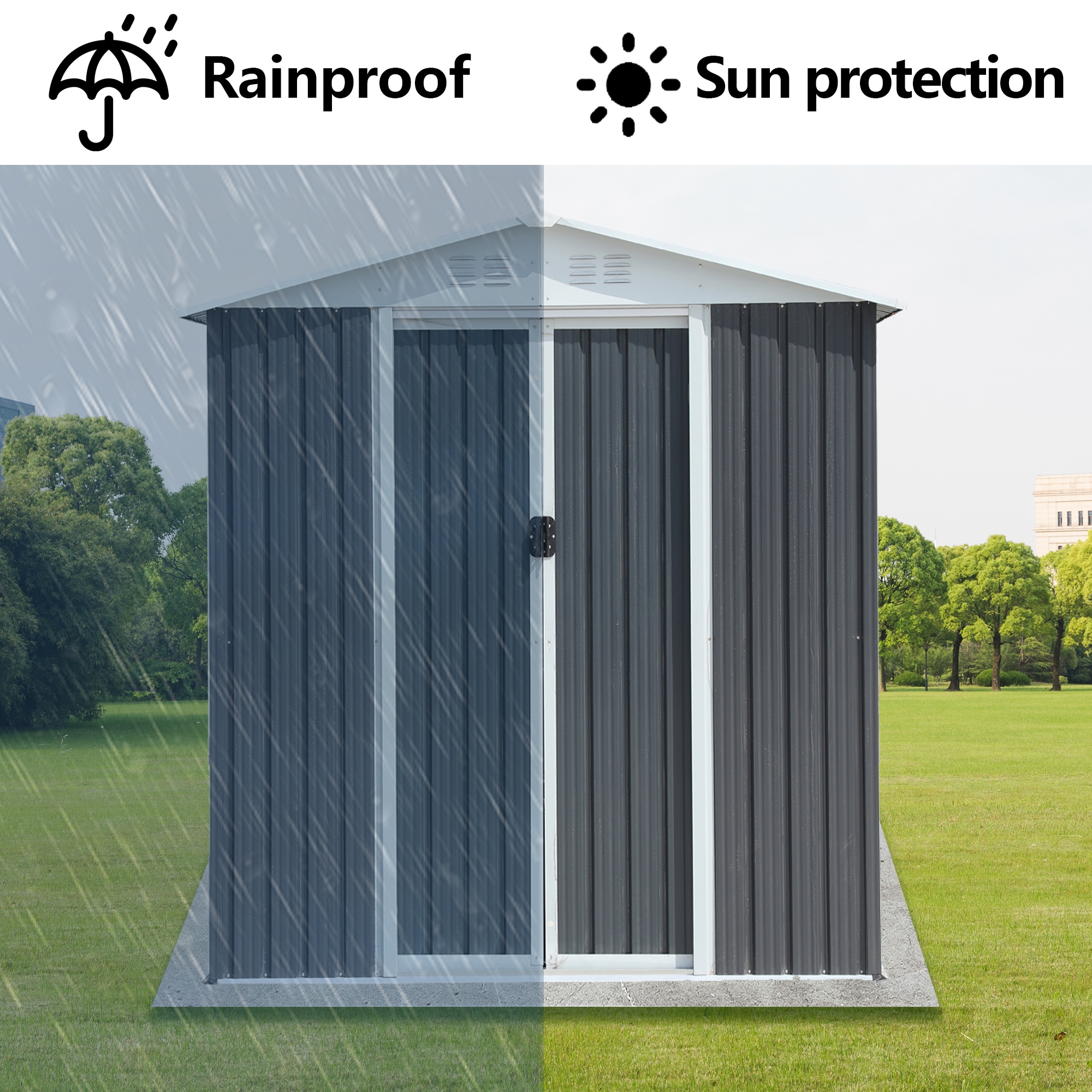 Clihome CL-W2794-92790 Metal-Storage-Buildings-Sheds - View #5