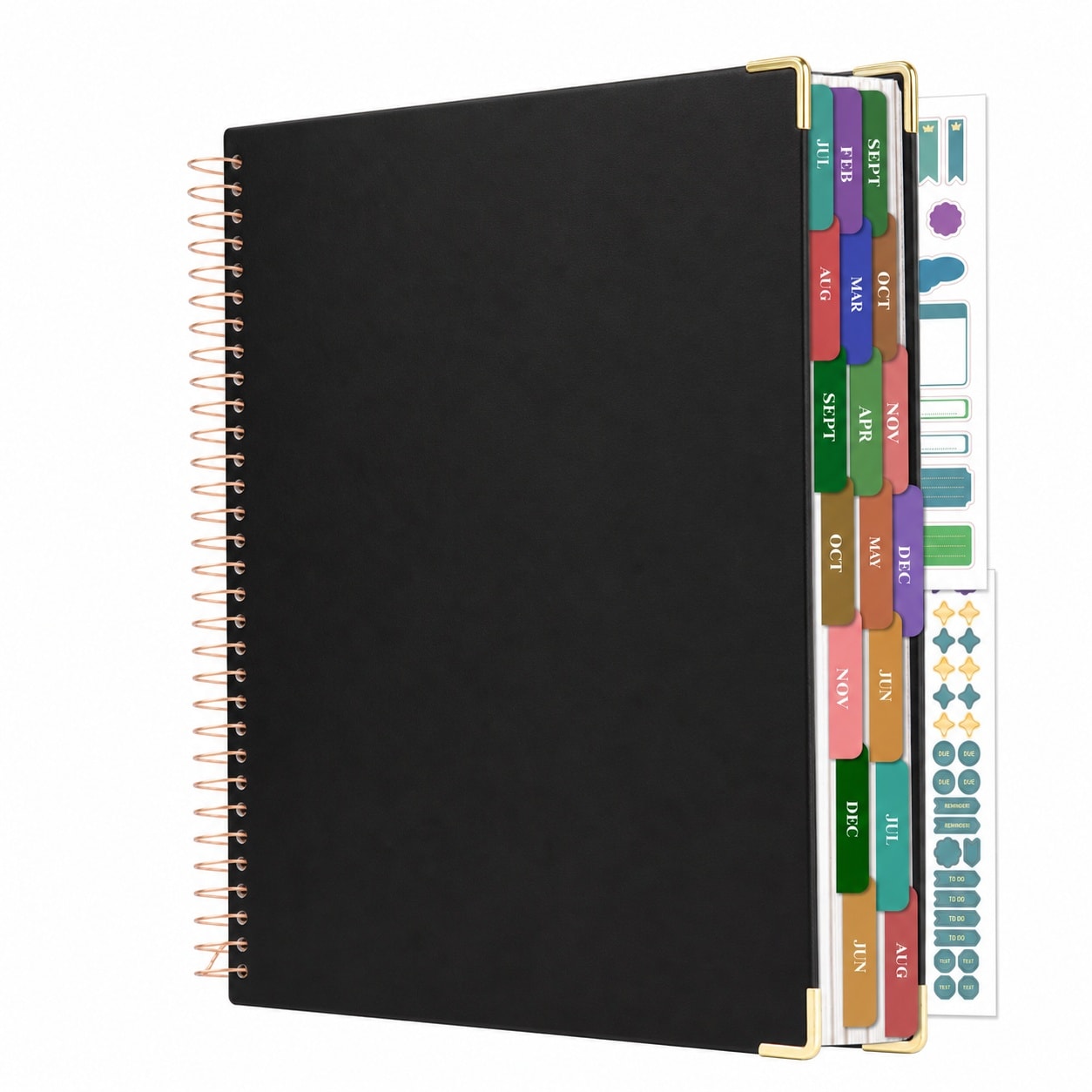 Baginizer - Weekly Monthly Planner Hardcover 18 Month Calendar Planning Organizer Tabs