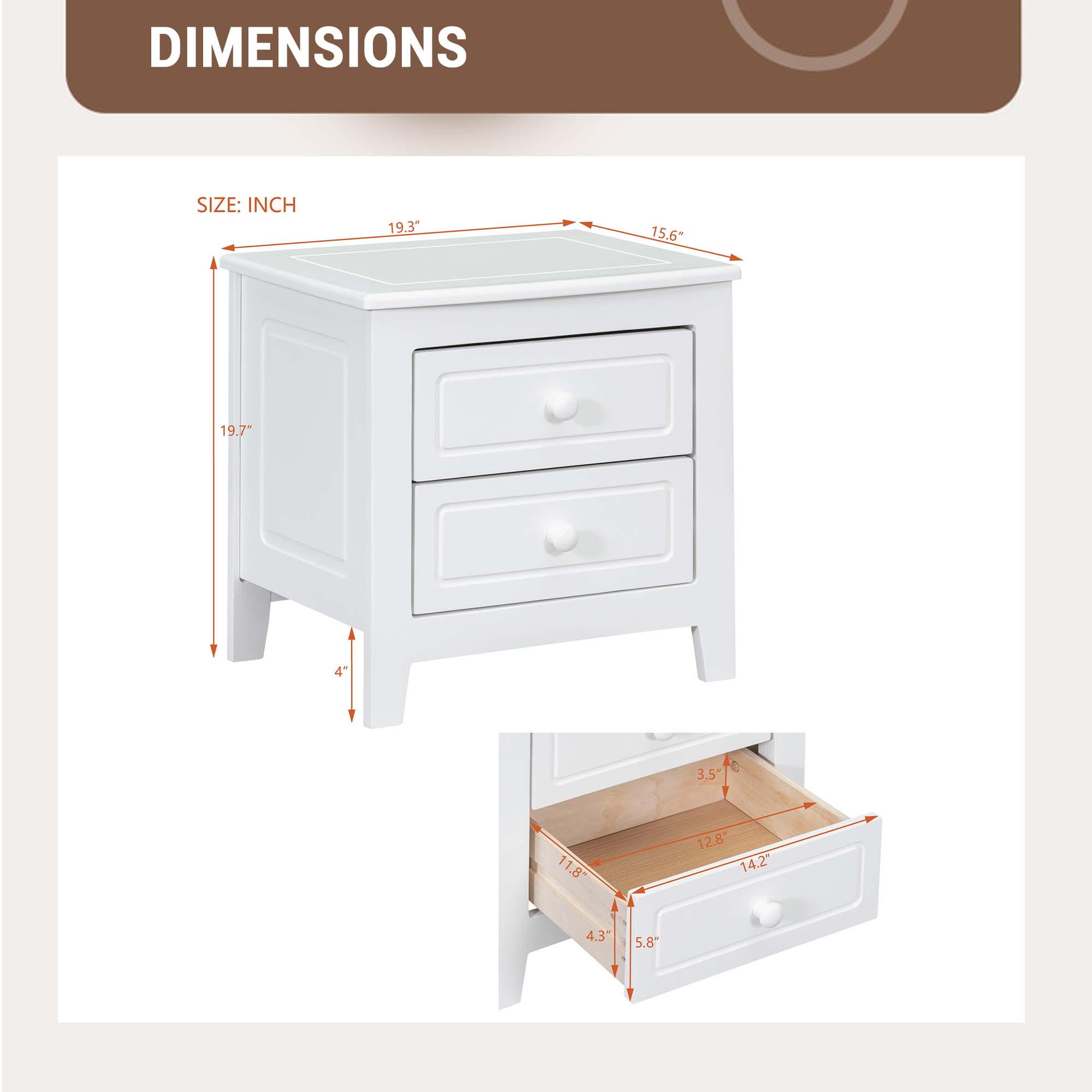 Fun Orange FUN25NS12 nightstands - View #7