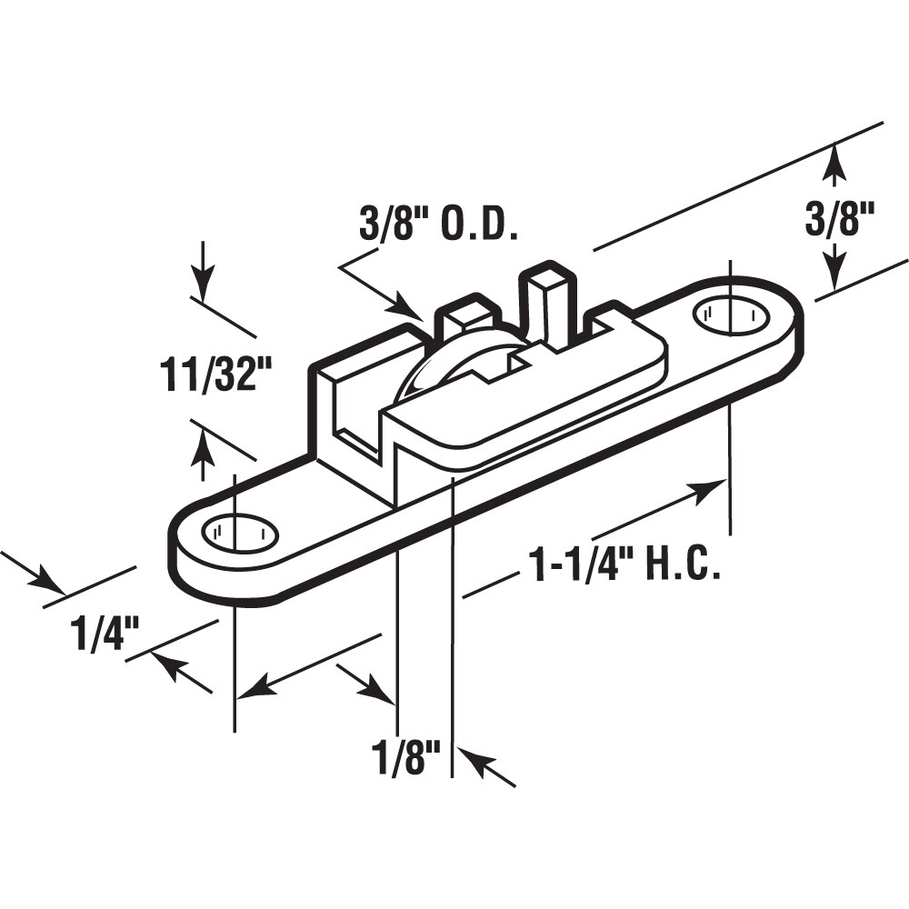 Prime-Line G 3038 Horizontal-Sliding-Window-Rollers - View #3