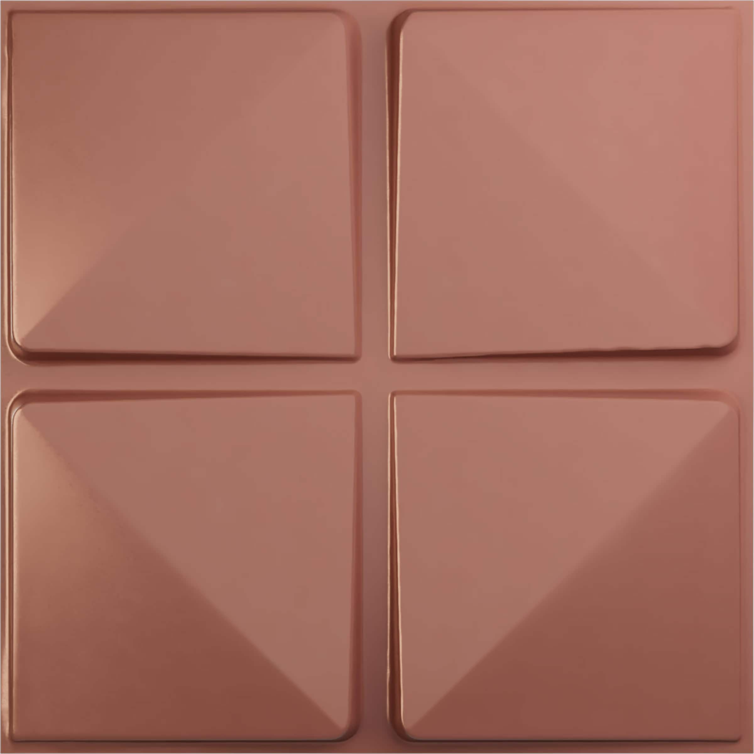 Ekena Millwork WP20X20EDFCP-CASE-12 19-5/8-in x 19-5/8-in Embossed Paintable/Stainable Pink PVC Wall Panel ( 12 -Pack, Covers 32.04 )