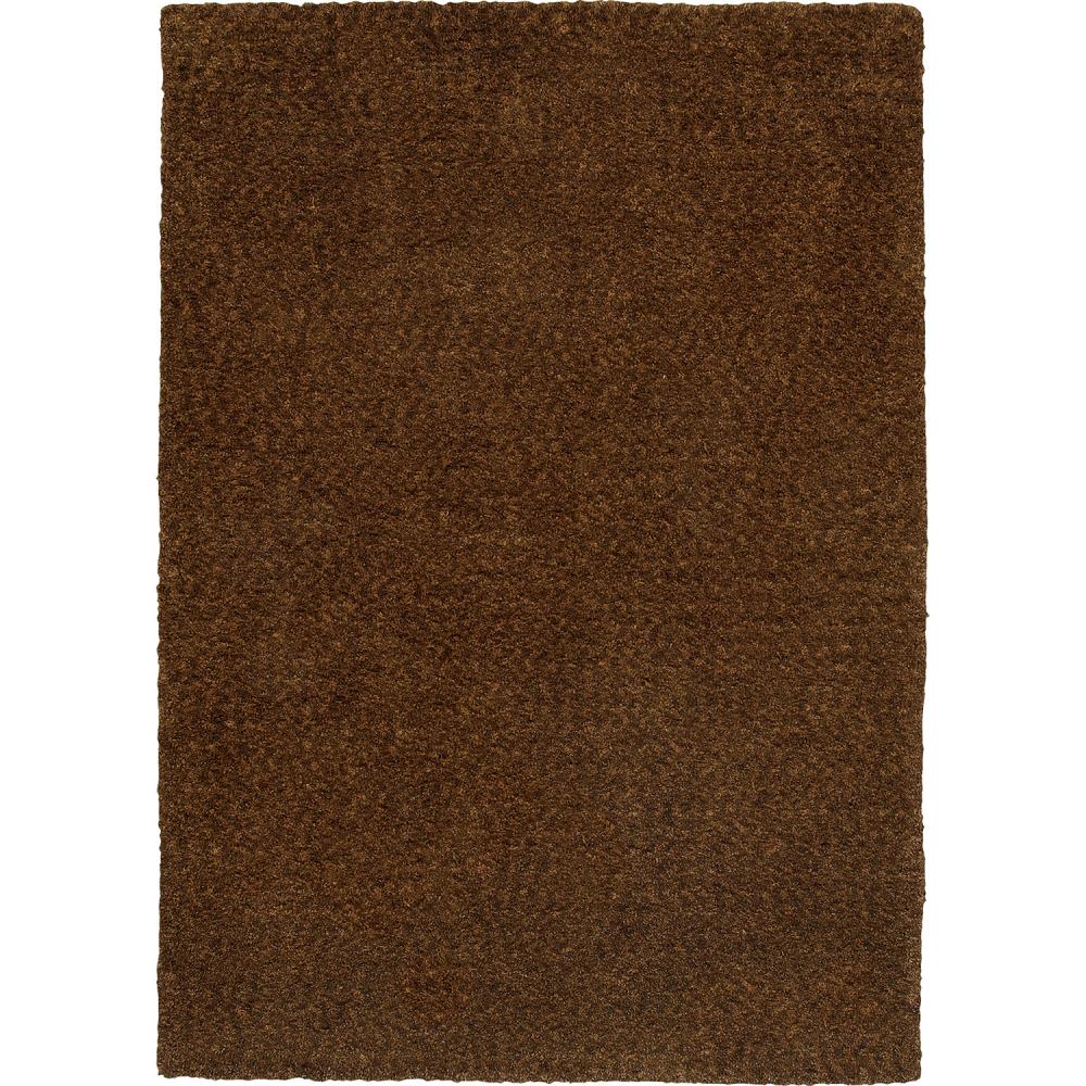 Archer Lane 734HEV044L Hall 3 x 5 (ft) Polyester Brown Rectangular Indoor Solid Area rug