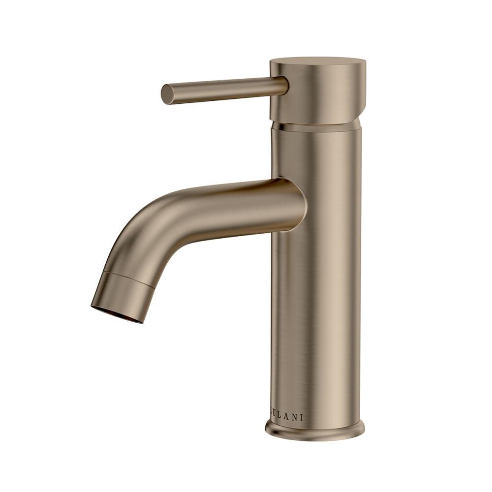 Lulani St Lucia Collection Single Handle Bathroom Faucet Brushed Nickel Finish In The Bathroom Sink Faucets Department At Lowes Com