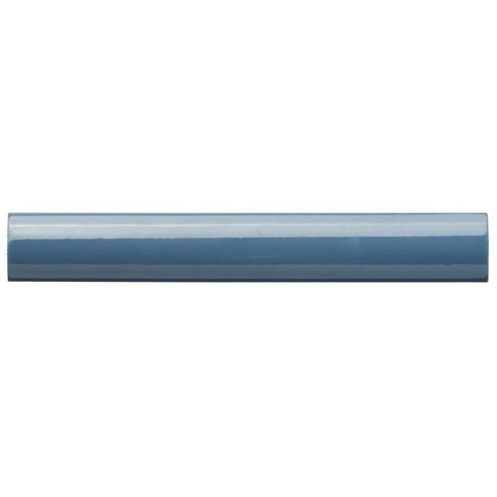 Artmore Tile EXT3RD106609 Abbey Road Blue Polished Porcelain Quarter round Tile ( 0.06-Sq. Feet / Piece )