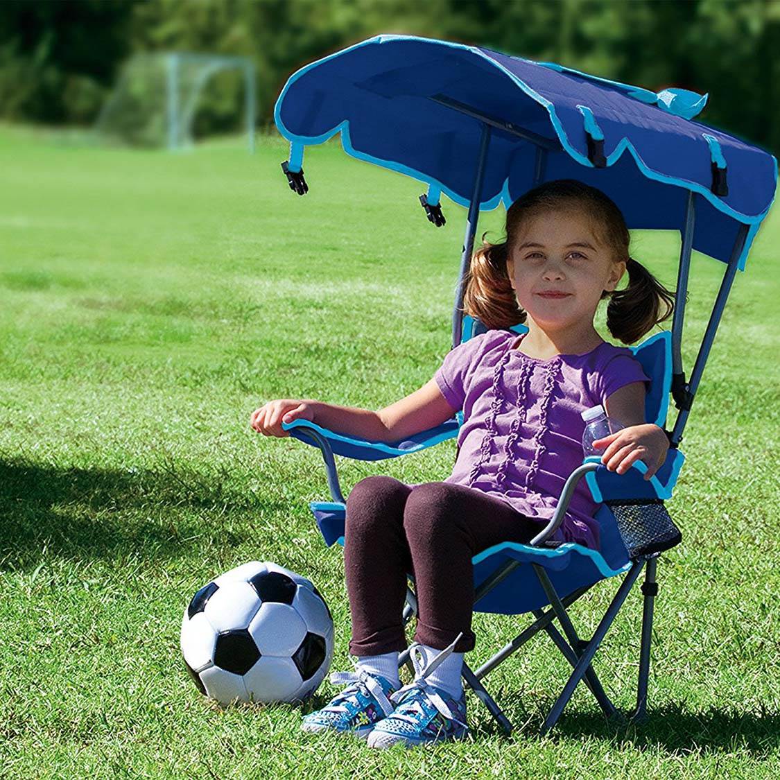 Tailgates Foldable Childrens Chair for Camping Kelsyus Kids Outdoor Paw Patrol Canopy Chair and Outdoor Events Renewed 