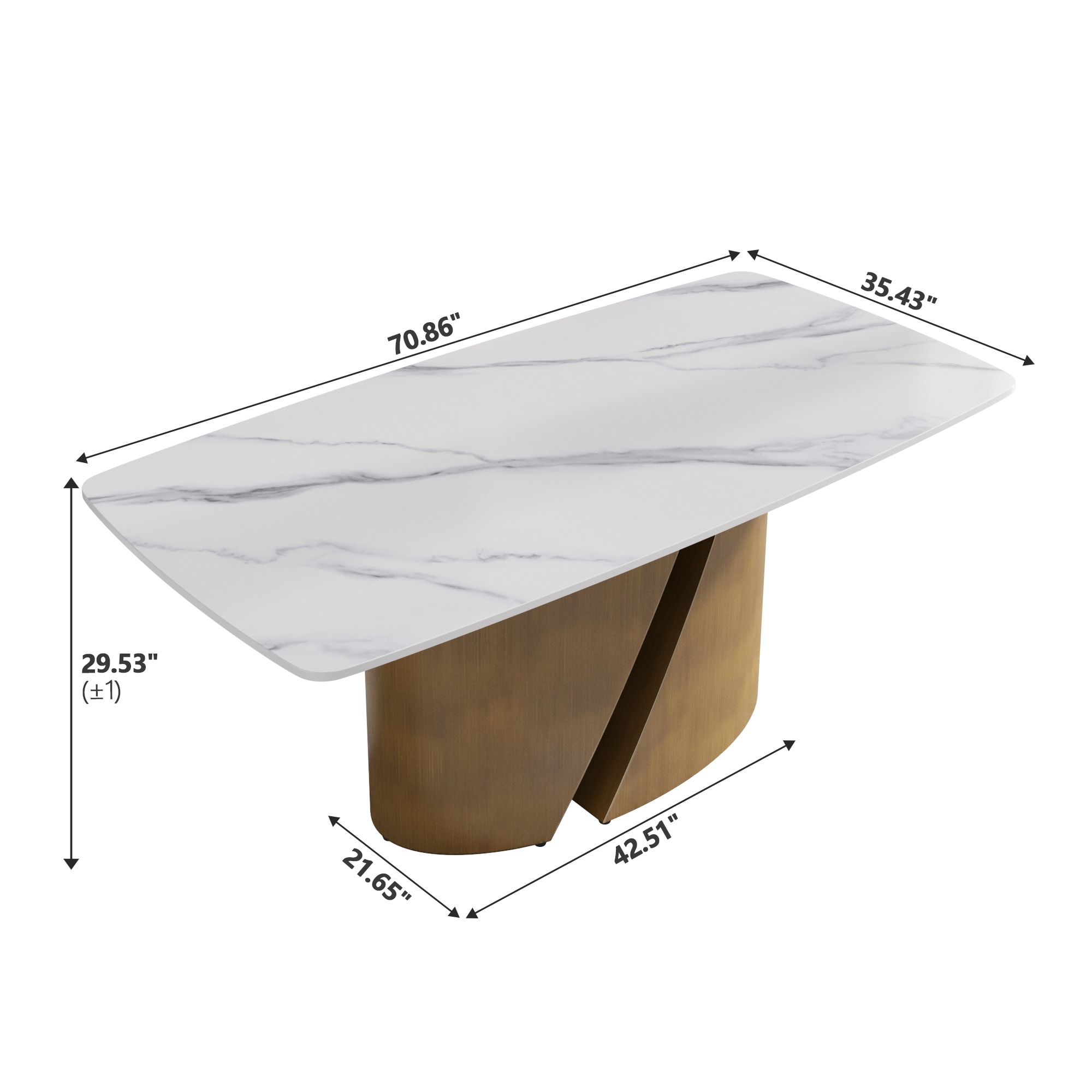 BuotiqHom DH-AT-18AW-L14G Dining-Tables - View #3