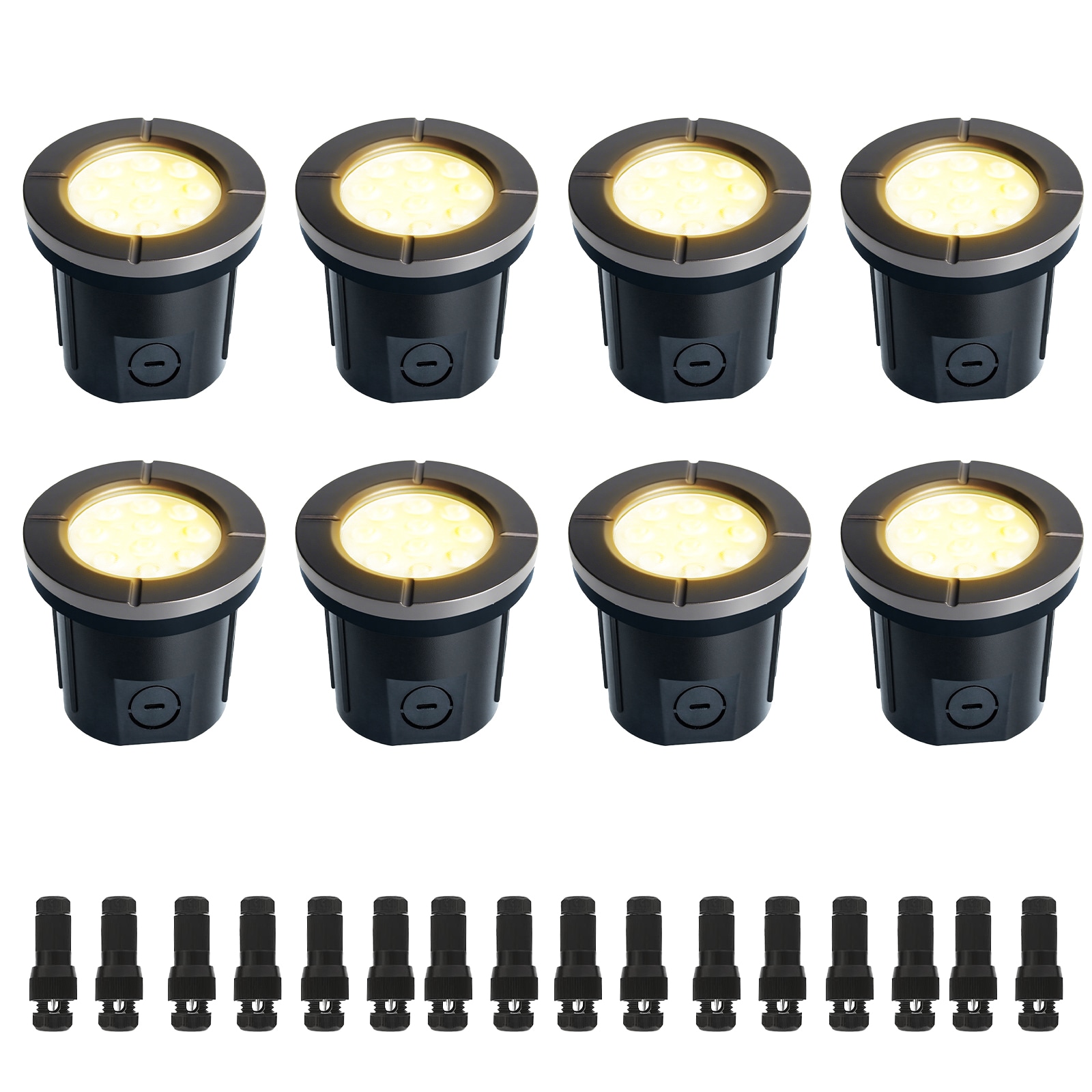 Sofiton 8PK Low Voltage 580 Lumens Bronze Outdoor Integrated LED In ...