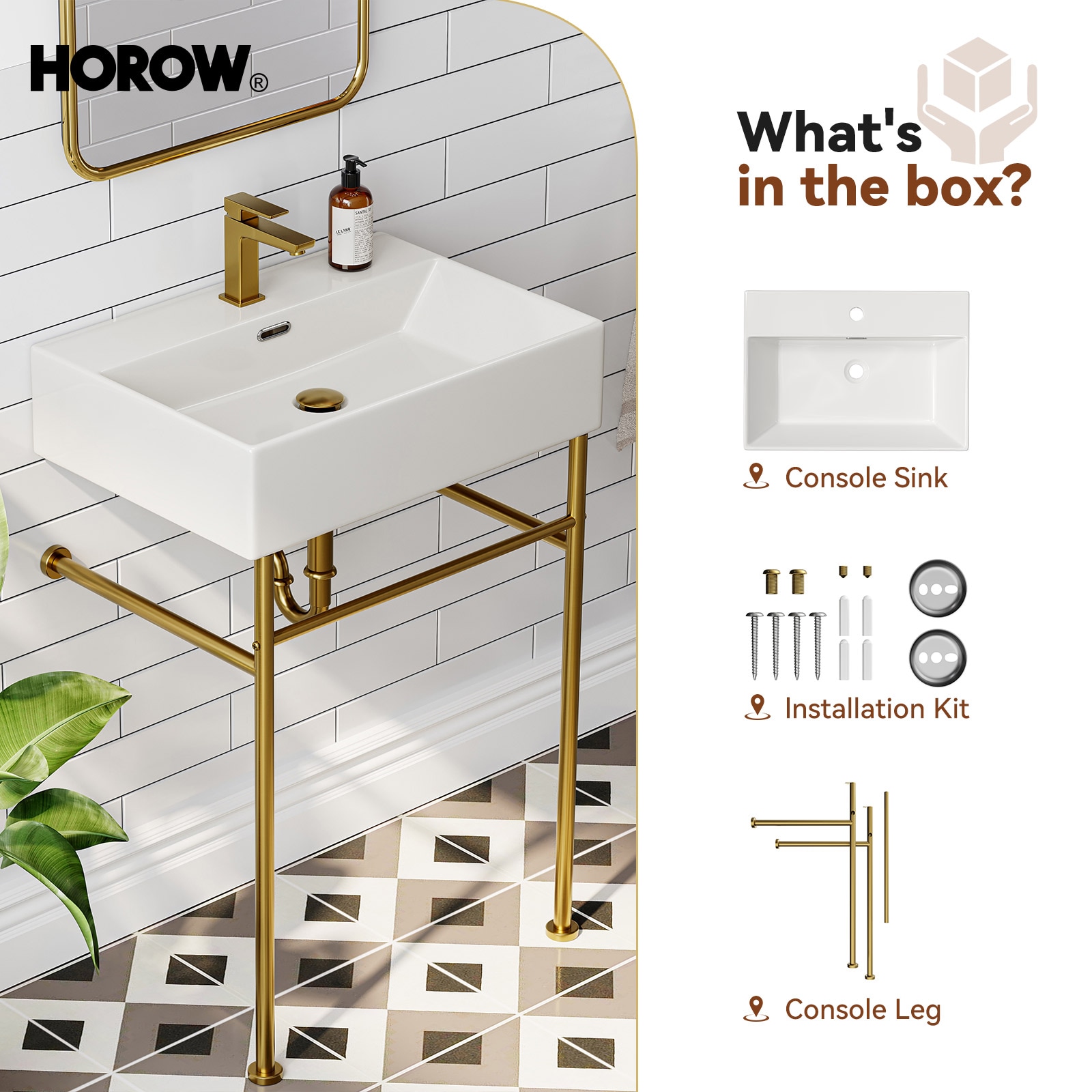 HOROW CS6042-SG Bath-Sink - View #10