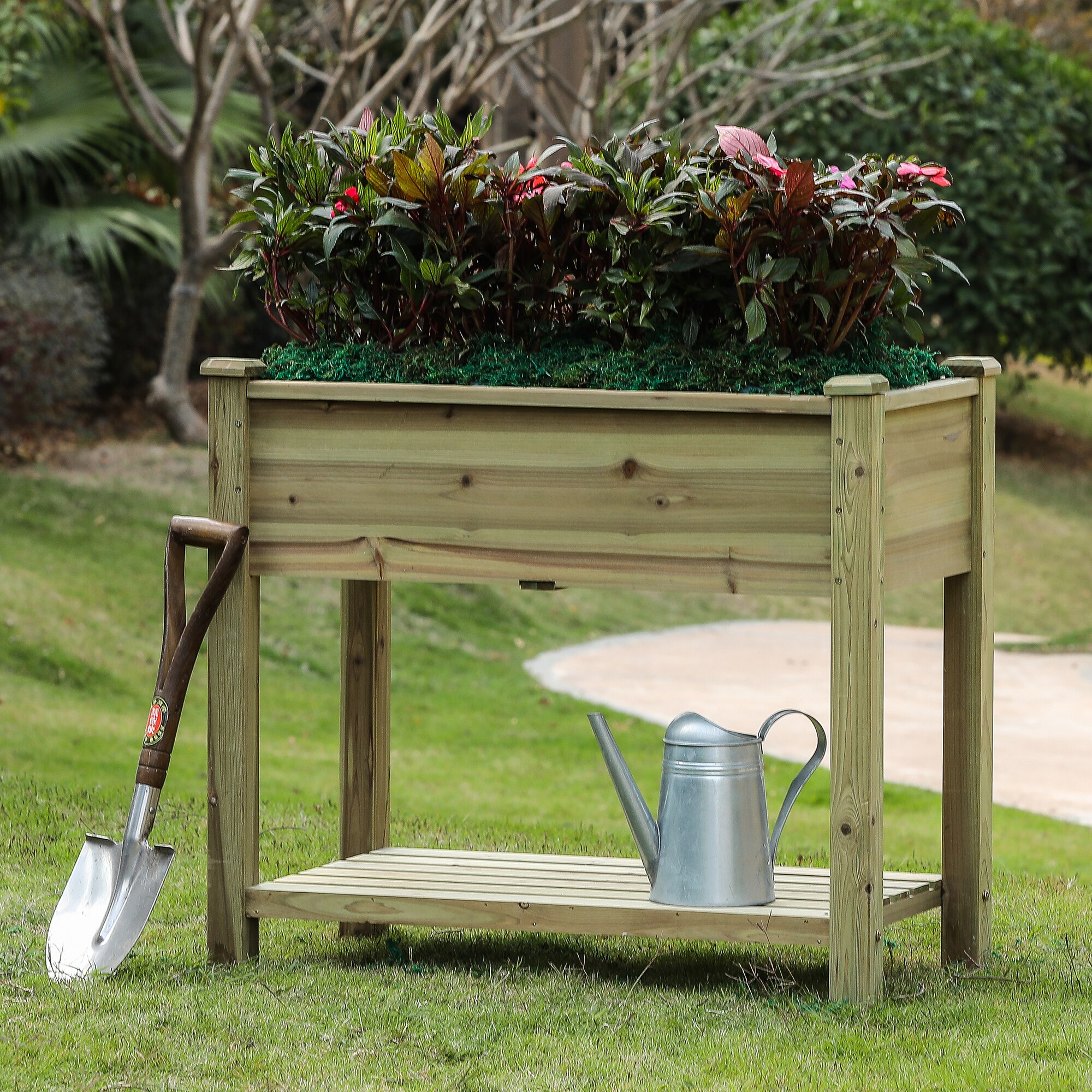 LuxenHome WHPL885 Raised-Garden-Beds - View #2