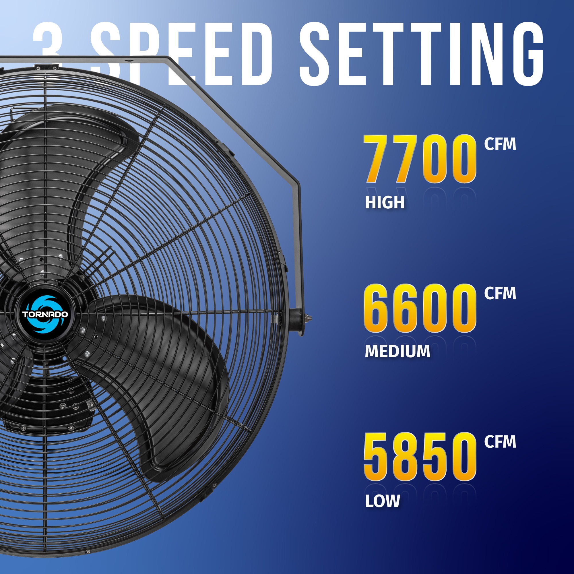 Tornado Fans HI-FAN-24HVWM-WR-1P Wall-Mounted-Fans - View #3