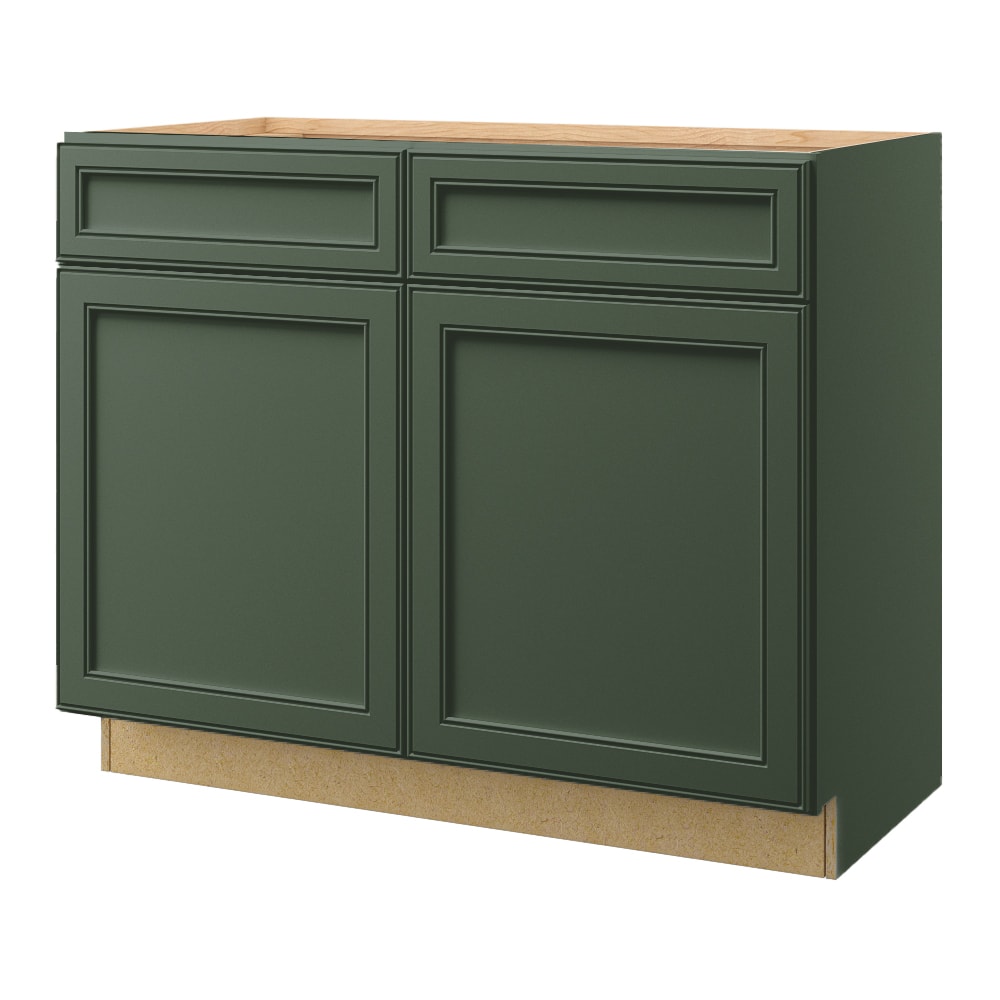 allen + roth 55423HR Heathrow 42-in Sage Bathroom Vanity Base Cabinet without Top