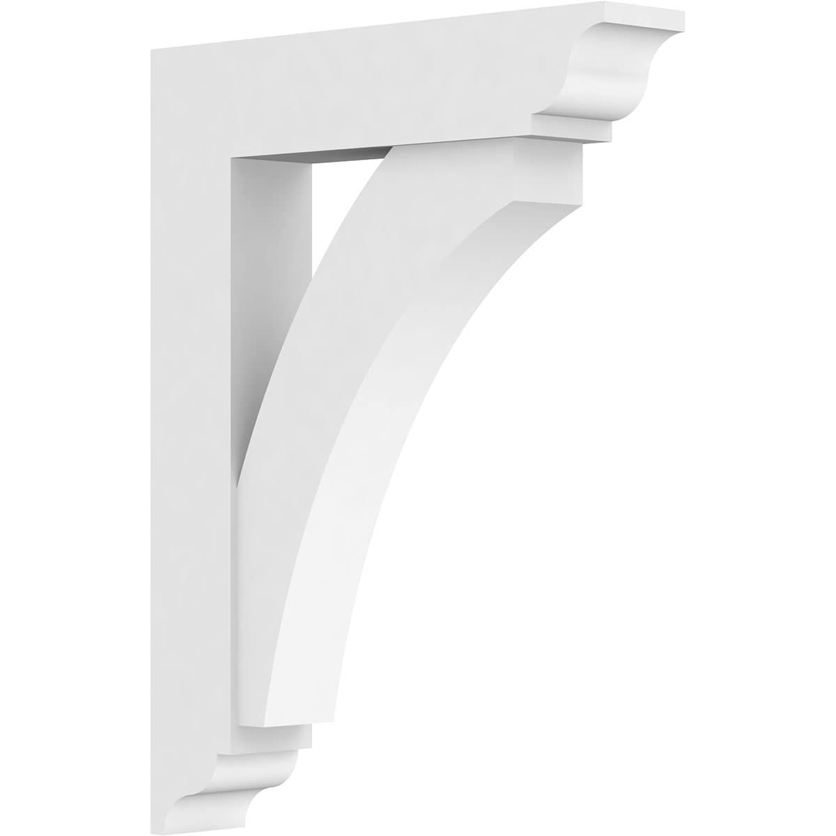 Ekena Millwork BKTP03X18X24THR01 Standard ThortonGrade 3-in x 18-in x 24-in Off-white PVC Standard bracket