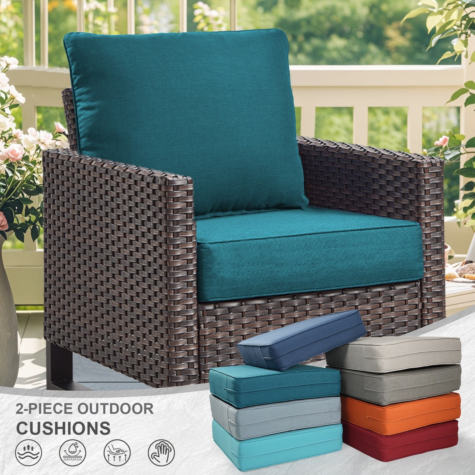 Pocassy PJZBDJH006-10AA Patio-Furniture-Cushions - View #3