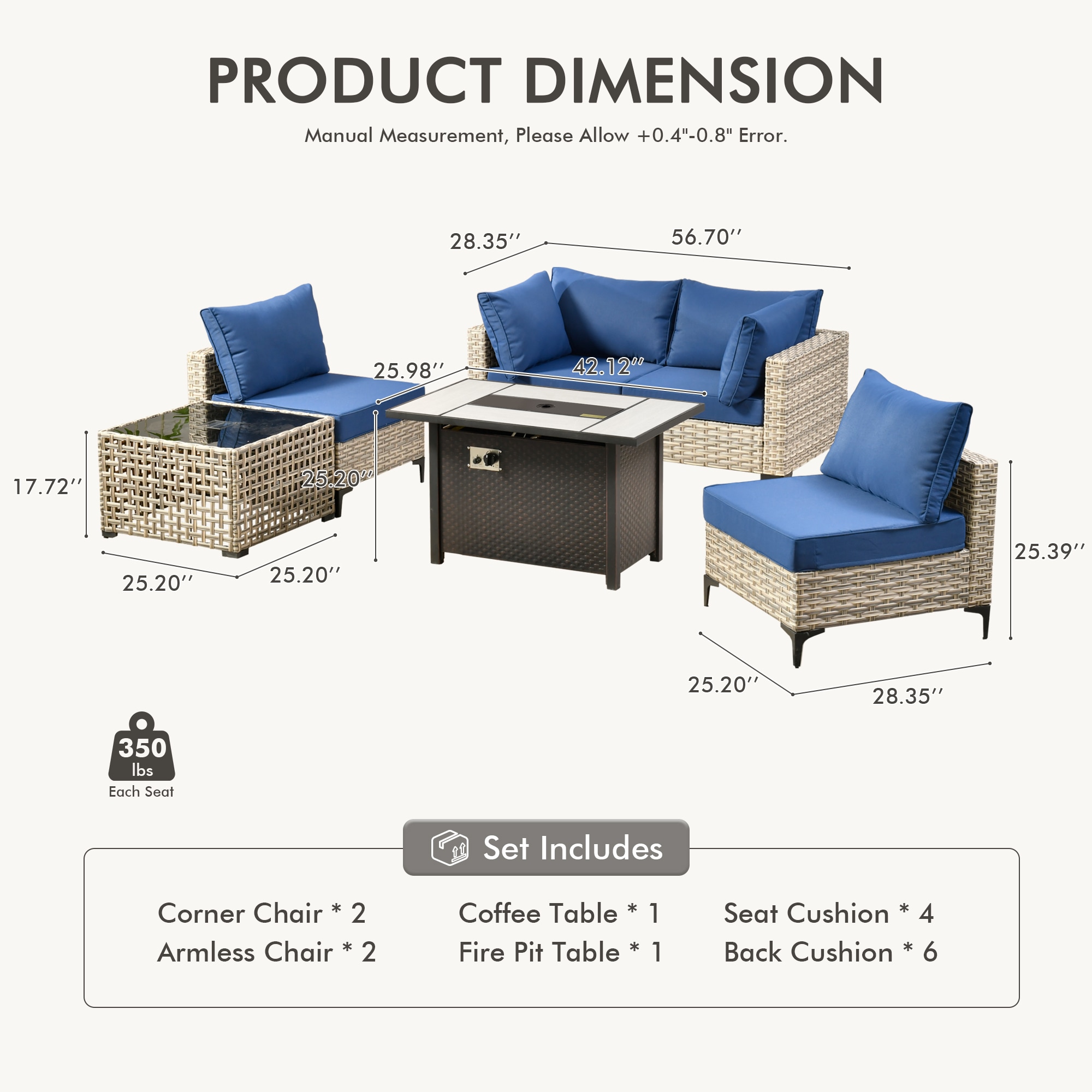 ALTRIGUS 6L-CFP03-SKT706-AL Patio-Conversation-Sets - View #3