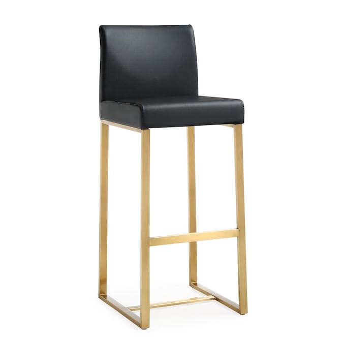 Upholstered Bar Stool In The Stools, Leather Counter Stools With Gold Legs