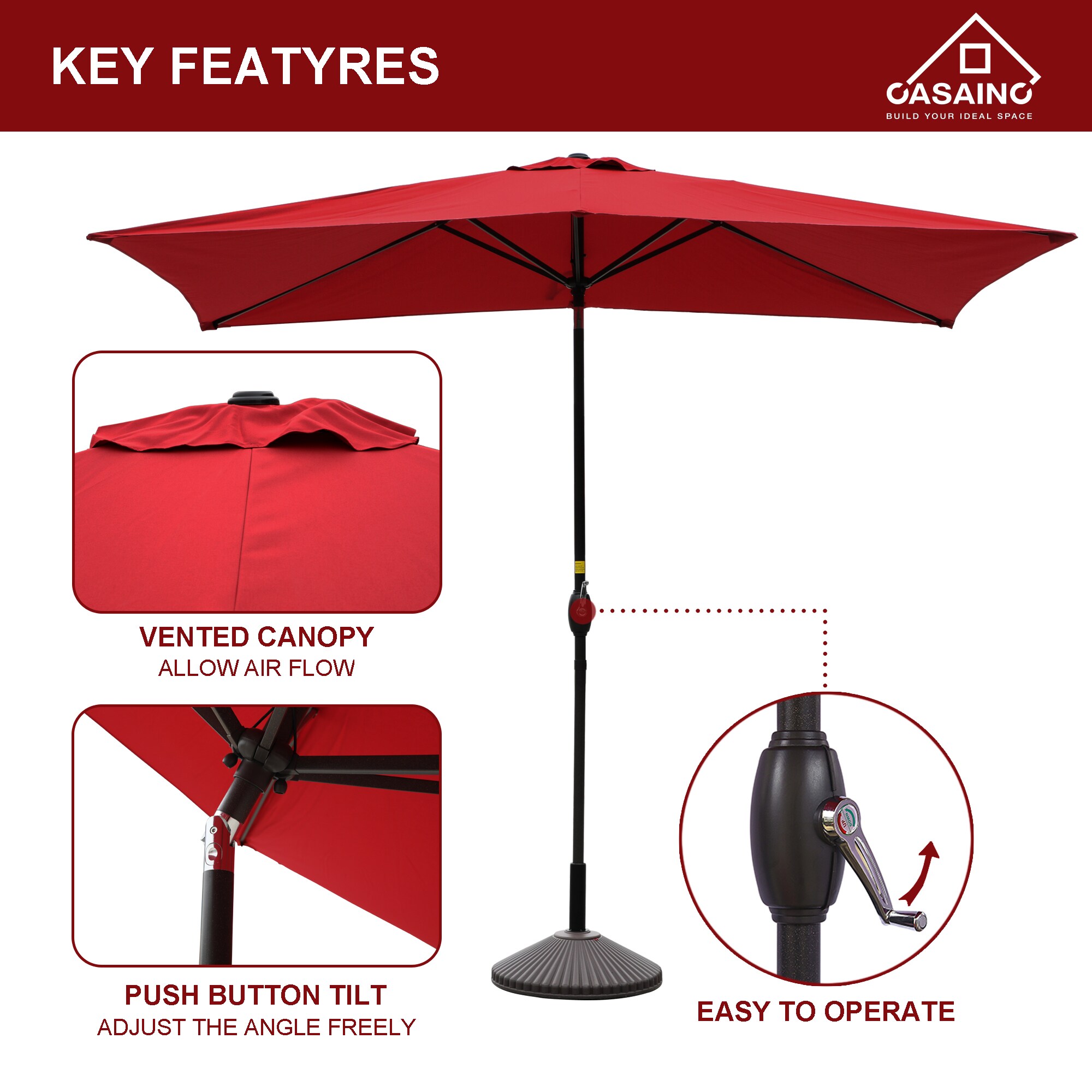 CASAINC YH-OB-OTU009BL Umbrellas-2 - View #4