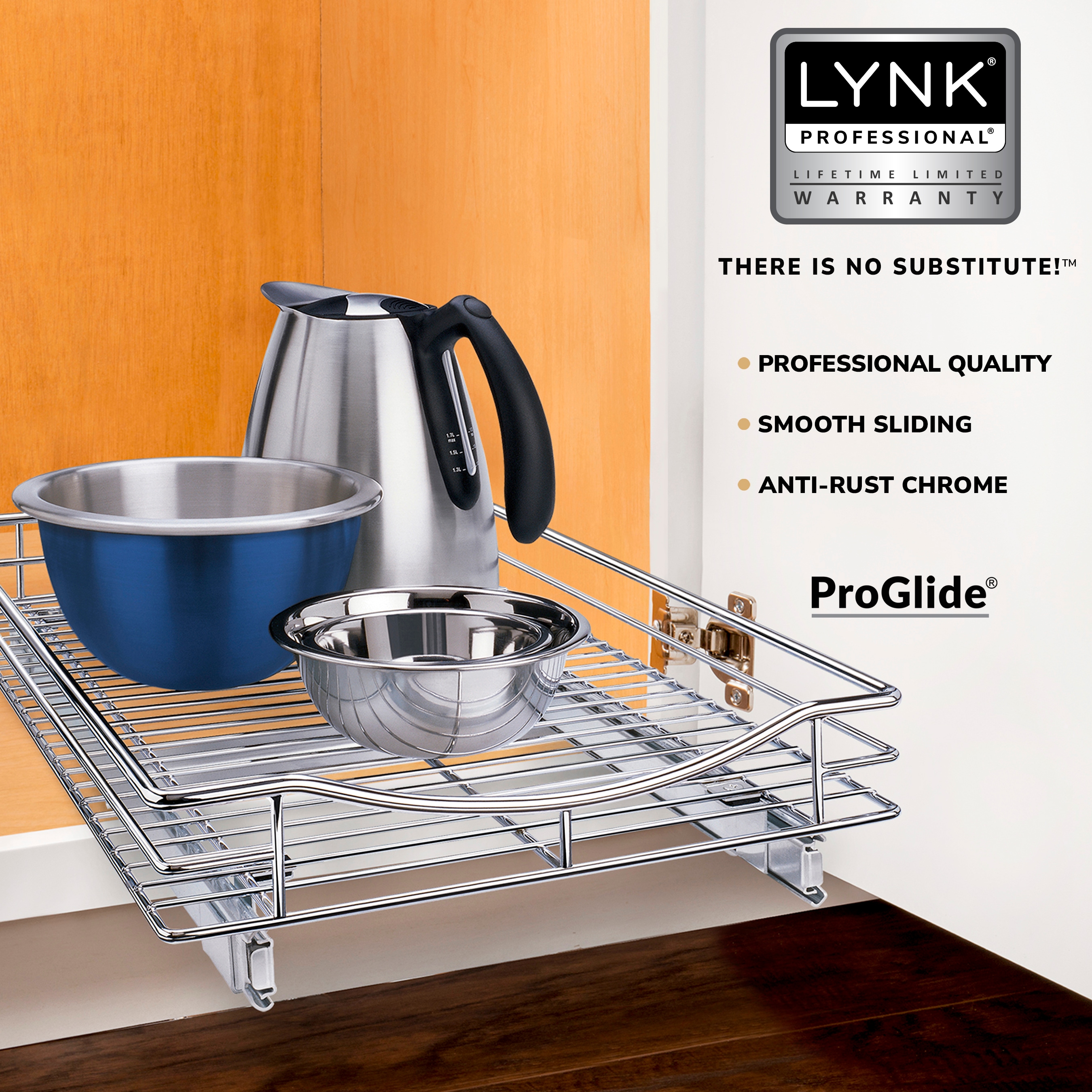 Lynk Professional 11-in W x 16-in H 2-Tier Cabinet-mount Metal