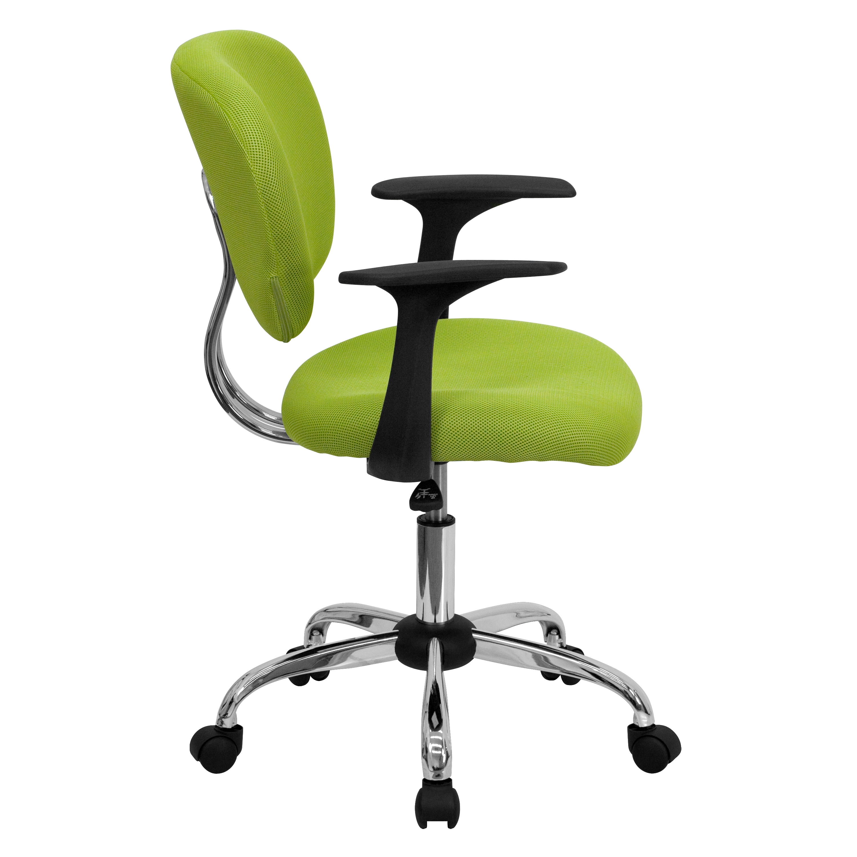 Ergonomic Mid-Back Apple Green Mesh Swivel Task Chair