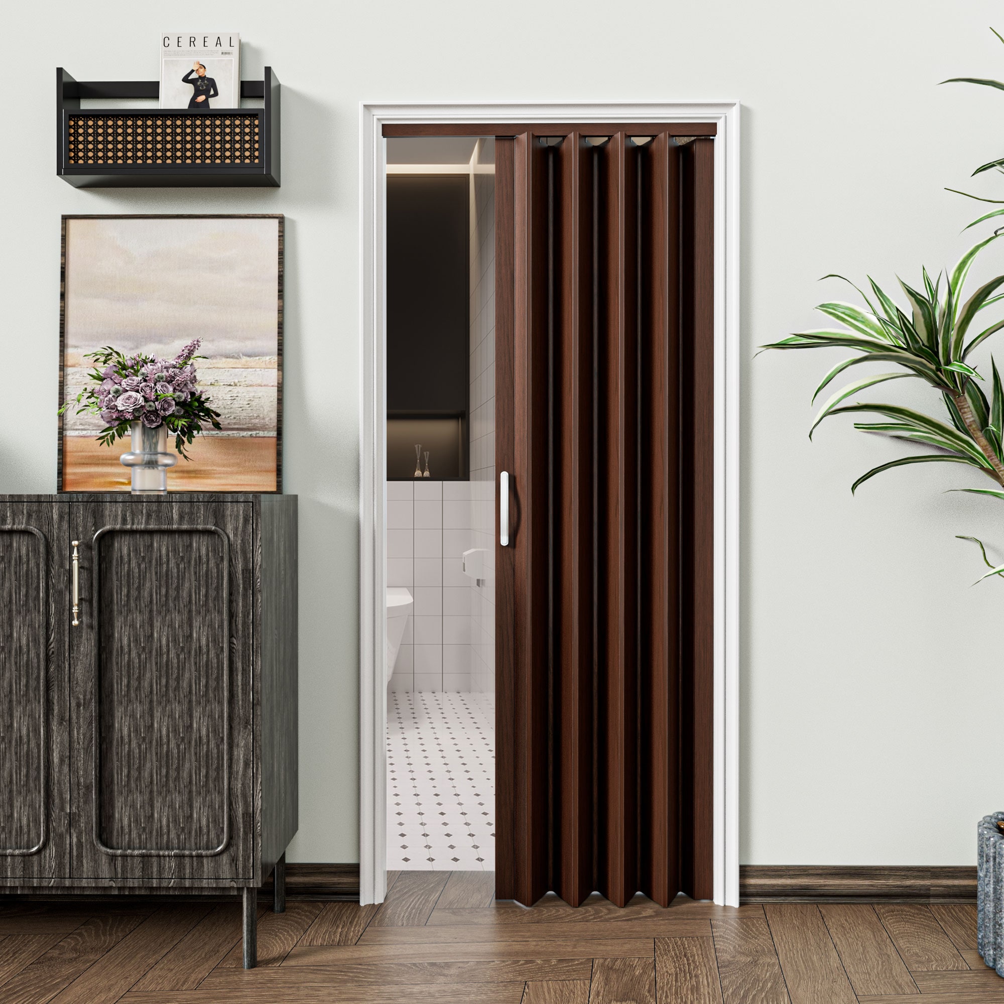 JUJUBON IN-ADFD001-WN Accordion-Doors - View #3