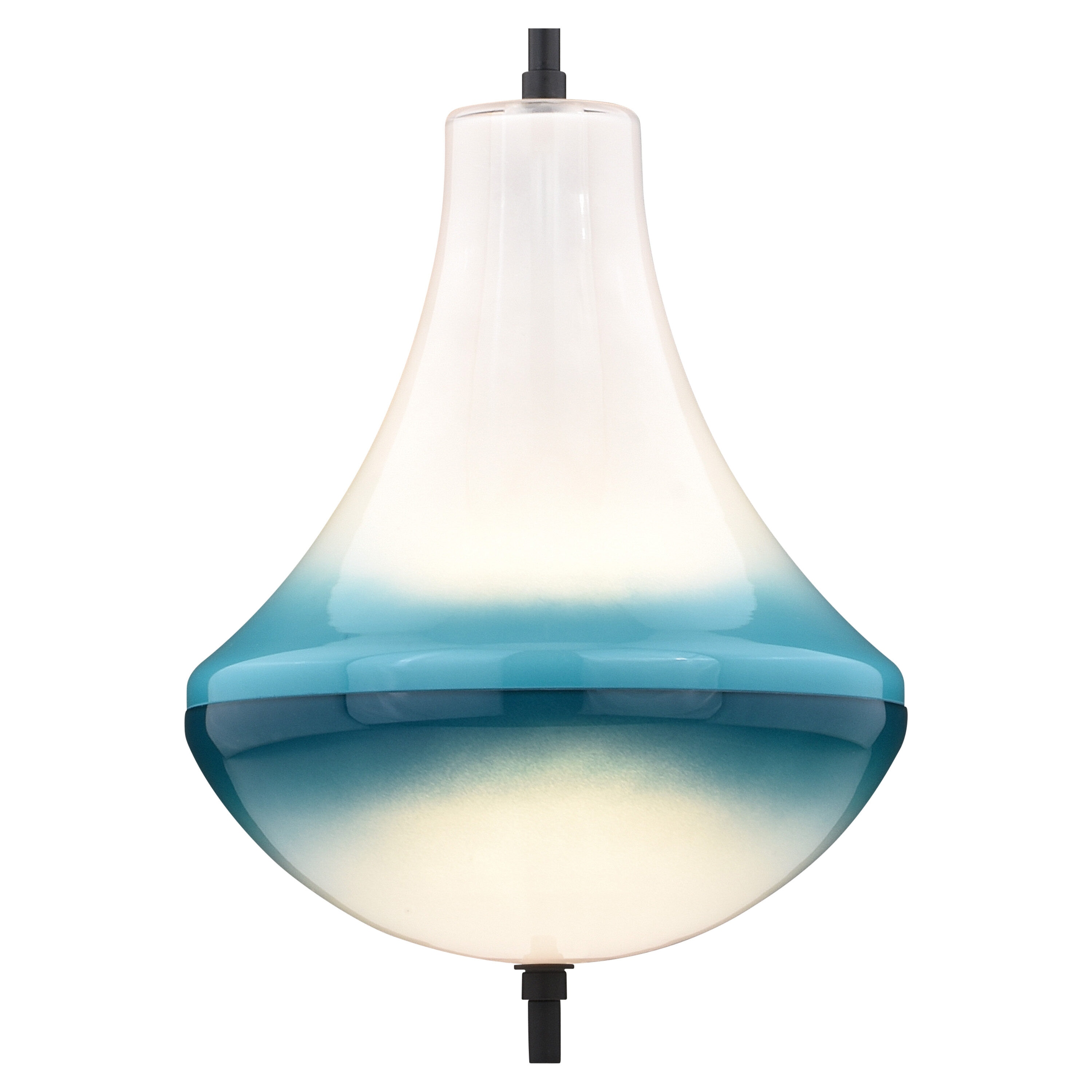 Somerset 10" LED Mini Pendant in Oil Rubbed Bronze with White Milk Glass