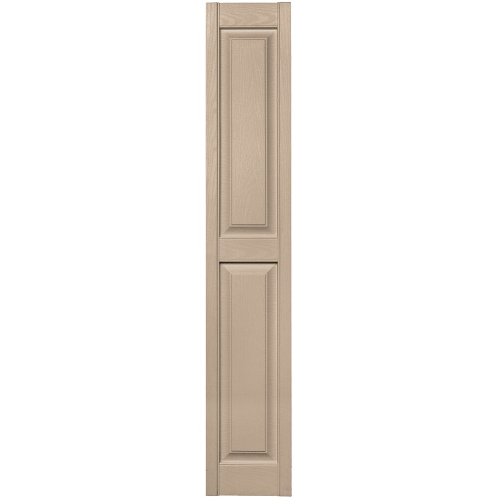Vantage V4711267023 12-in W x 66.75-in H Wicker Raised Panel Exterior Shutters