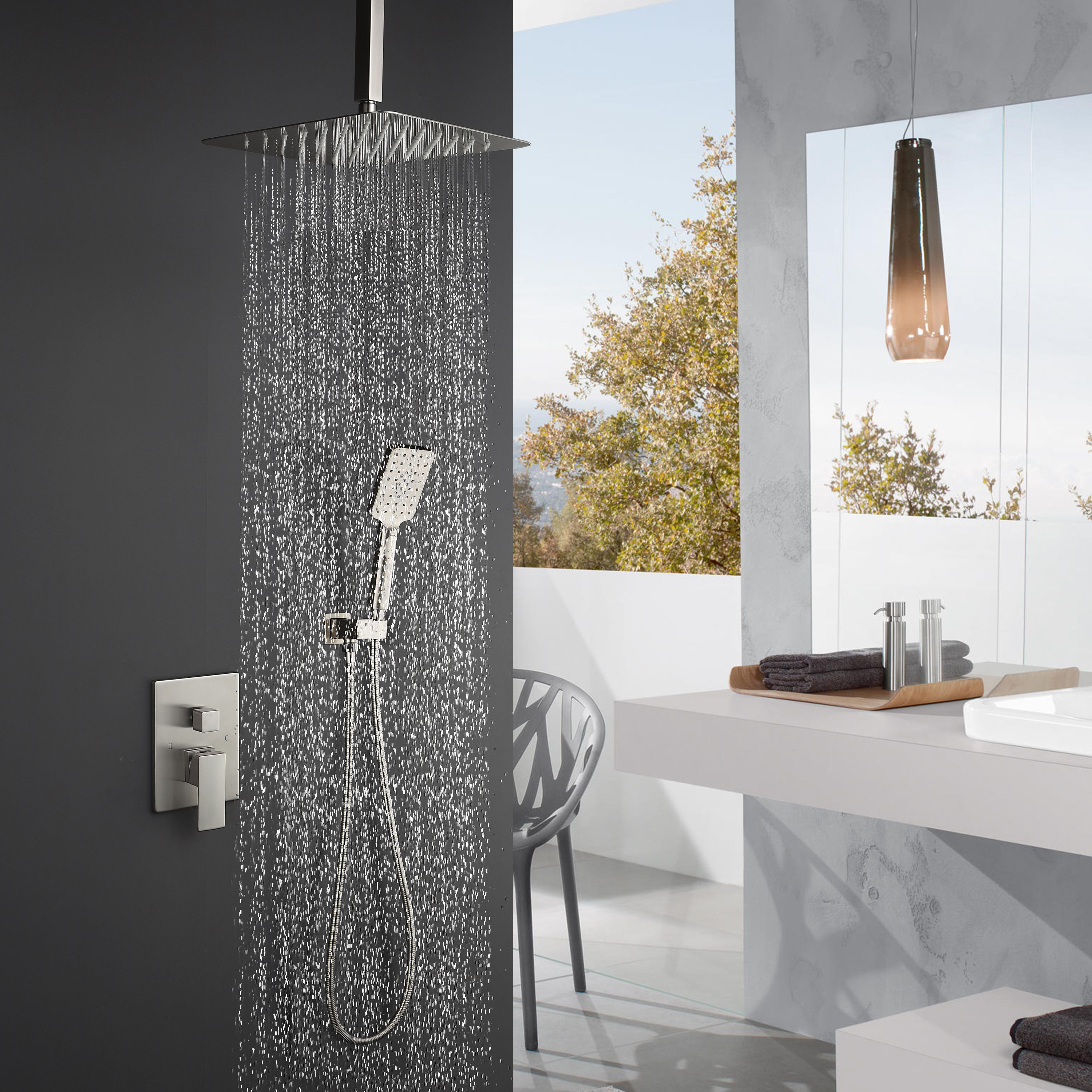 WELLFOR DTG-808S12MB Tub-Shower-Faucets - View #2