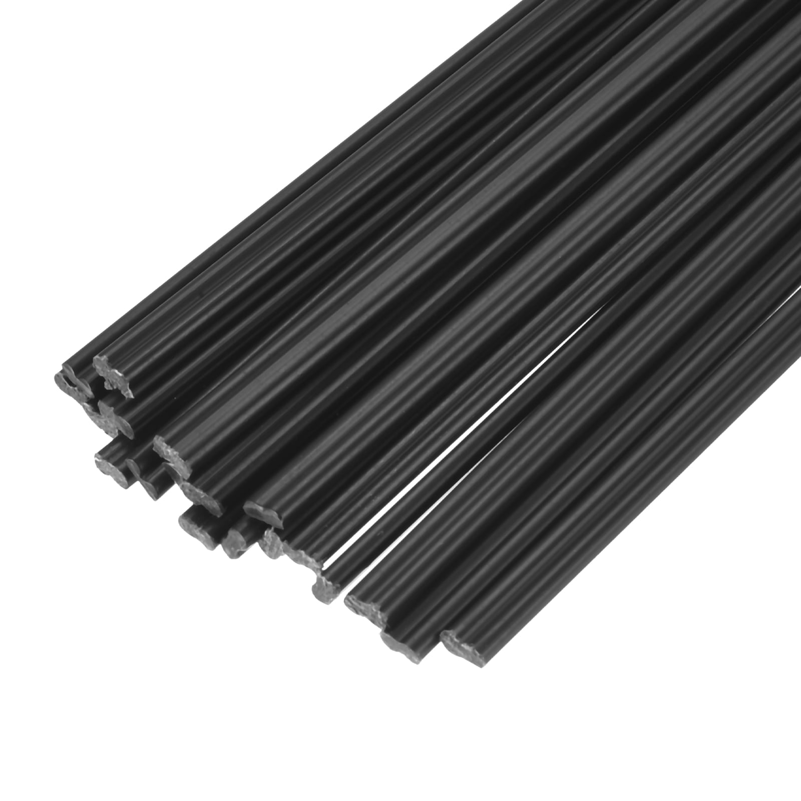 Unique Bargains 20pcs 10 Inch Plastic Welding Rods ABS Welding Strips Welder Rods for Plastic Welder Car Bumper Kayak Repair Black