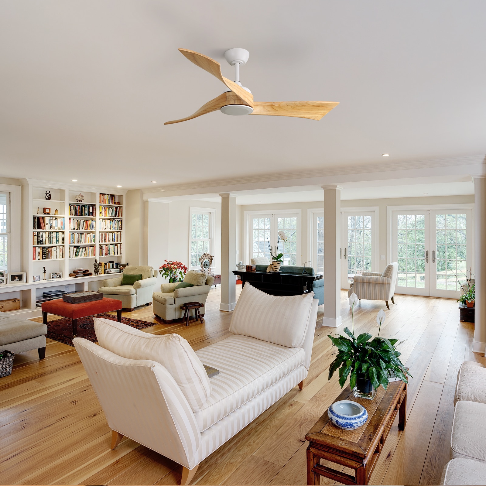 Sofucor L-52K012-WH-WD-YM60W Ceiling-Fans - View #2