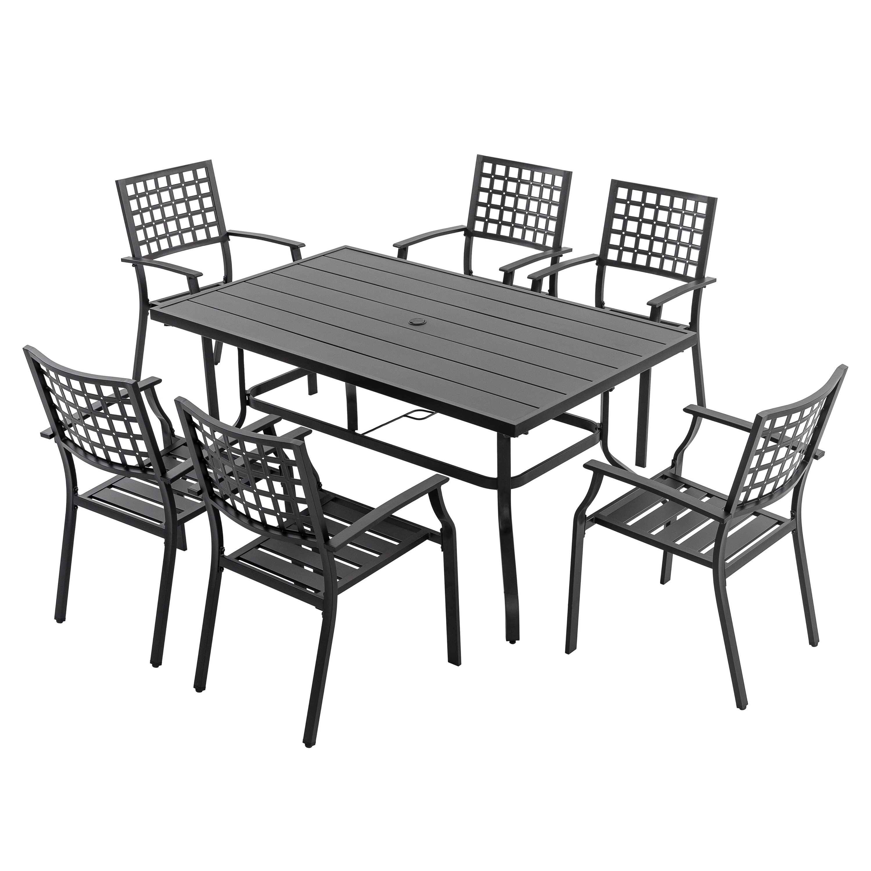 Nuu Garden SD1342-T3BK Patio-Dining-Sets - View #16