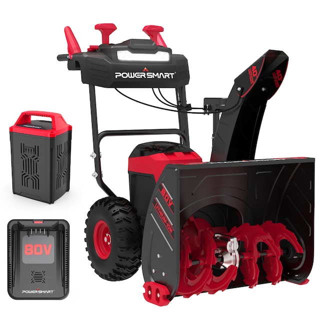 PowerSmart 18-Volt Lithium-Ion Cordless Blower, Two 1.5 Ah Batteries and Charger Included PowerSmart 18-Volt Lithium-Ion Cordless Blower, Two 1.5 Ah Batteries and Charger Included