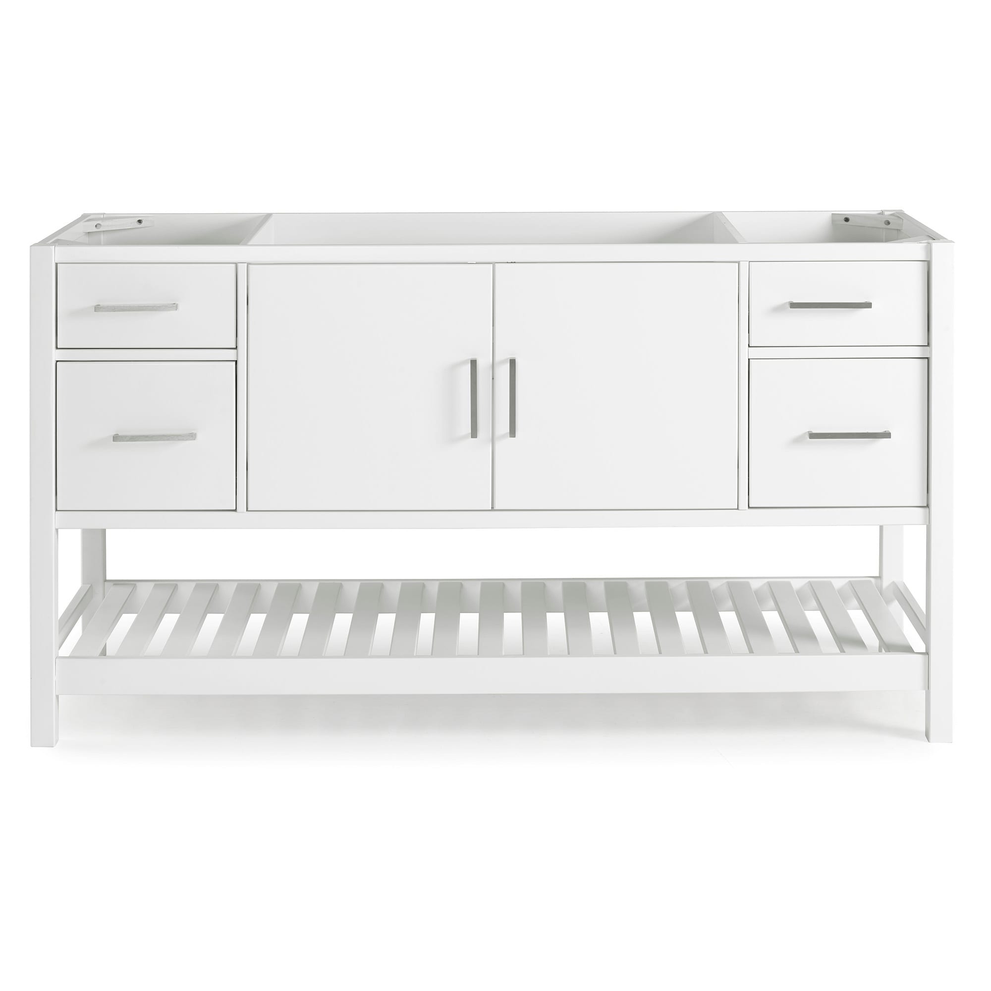 Alaterre Furniture AVAN60WHCC Harrison Assembly Required 60-in White