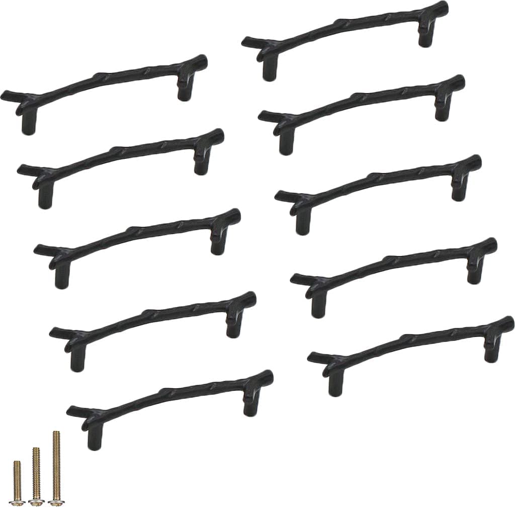 SenQWFa Vintage Tree Twig Branch Cabinet Knobs Pulls Handles Zinc Alloy Drawer Pull Handle for Farmhouse Cabin Mountain House Kitchen Cupboard #LDC0818C071