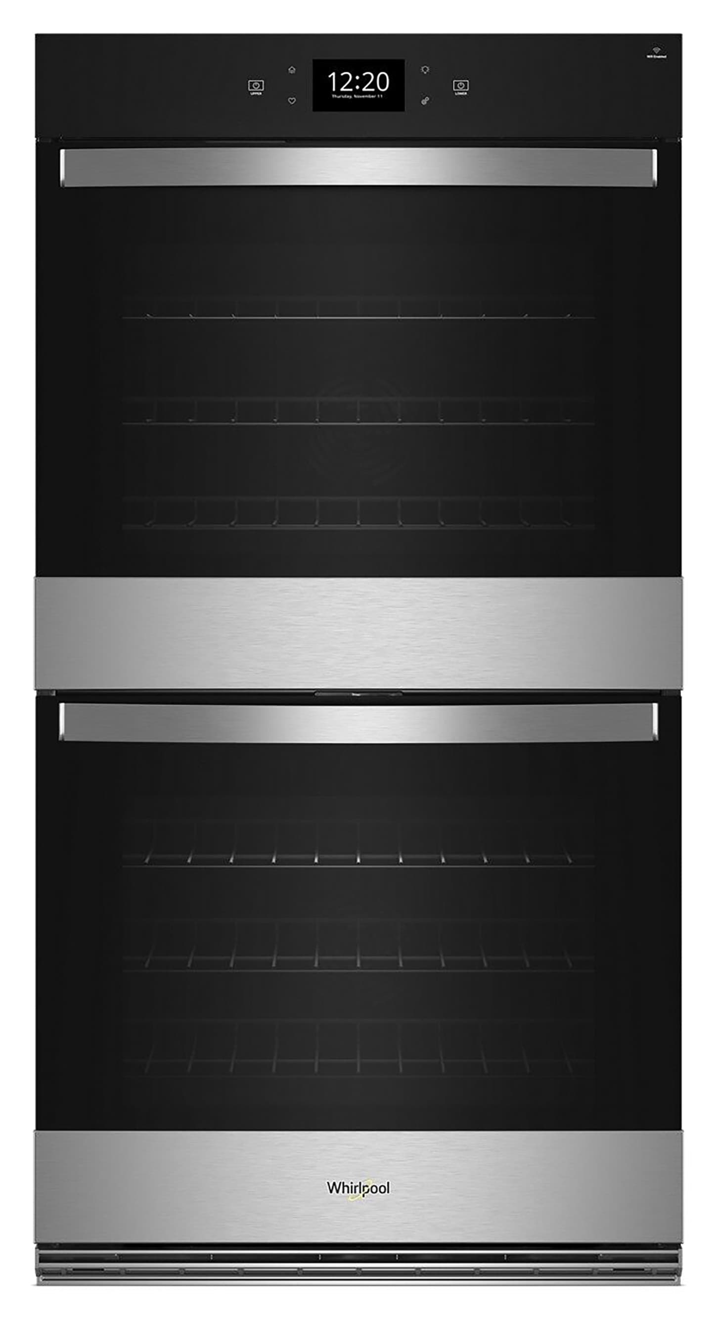 Whirlpool WOED7030PZ 30 inch Smart Compatible Double Electric Wall Oven with Air Fry Self-cleaning ( Fingerprint Resistant Stainless Steel )
