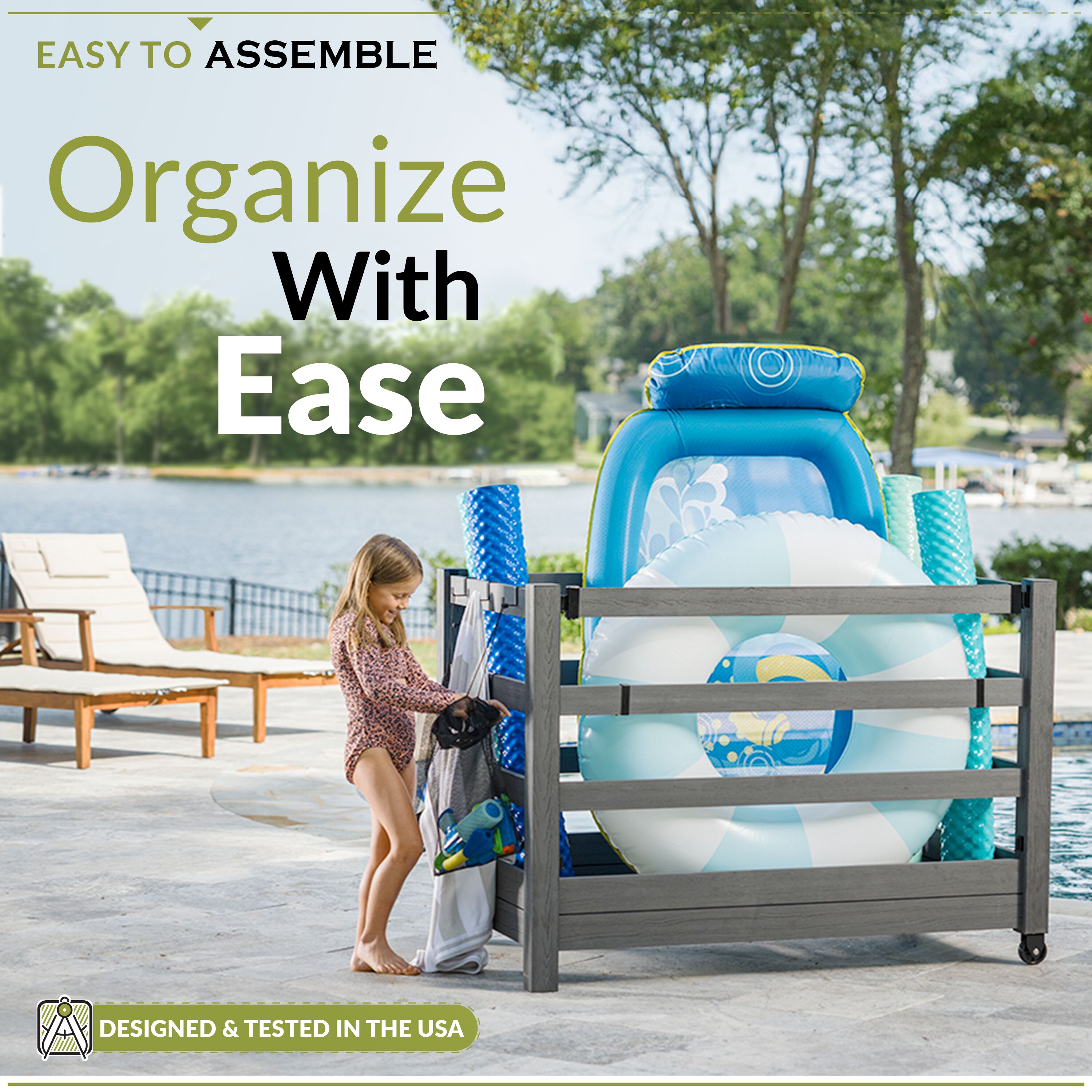 Zippity Outdoor Products ZP19078 Pool-Organization-Storage - View #3
