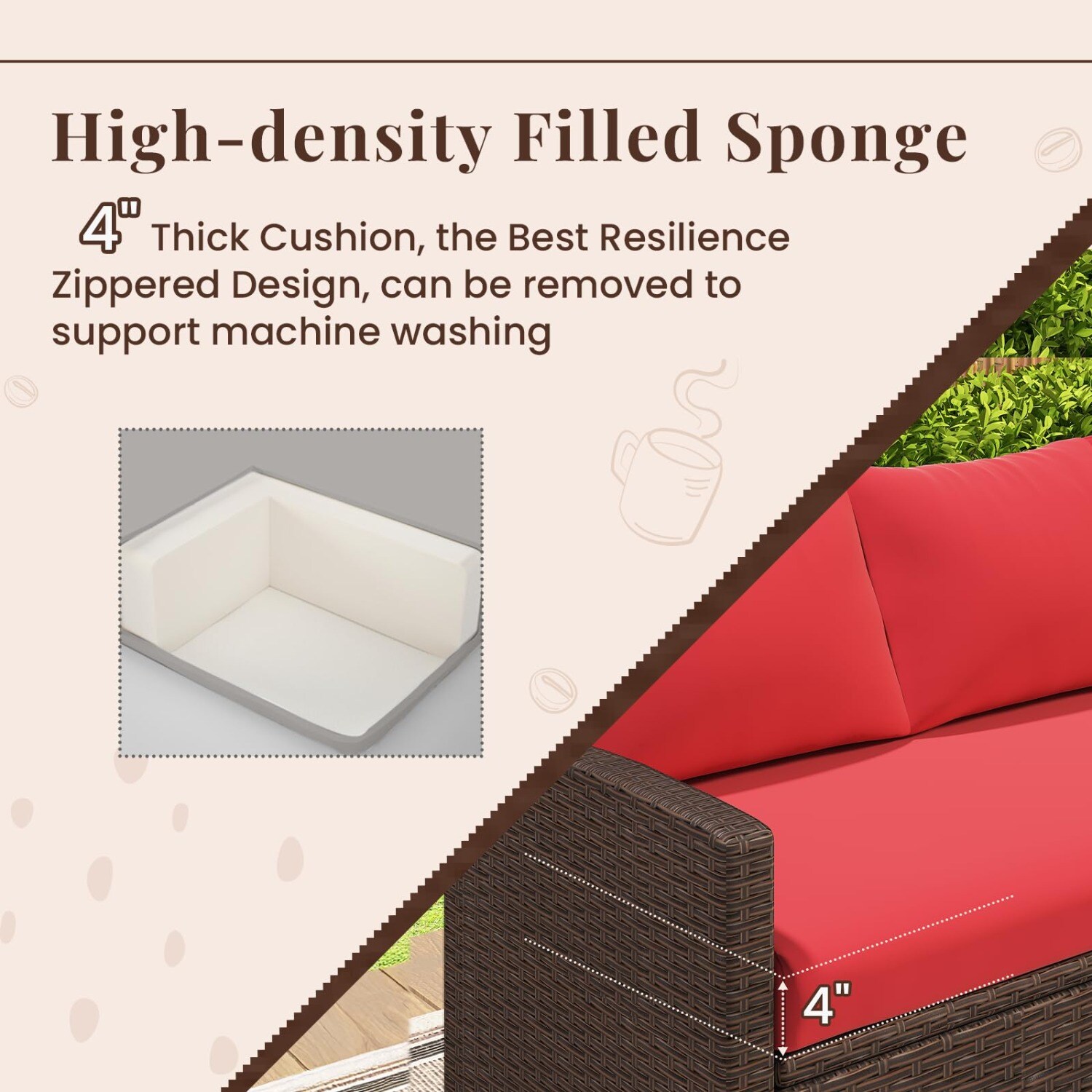AECOJOY 16076RD-LS01 Patio-Sofas-Daybeds - View #3