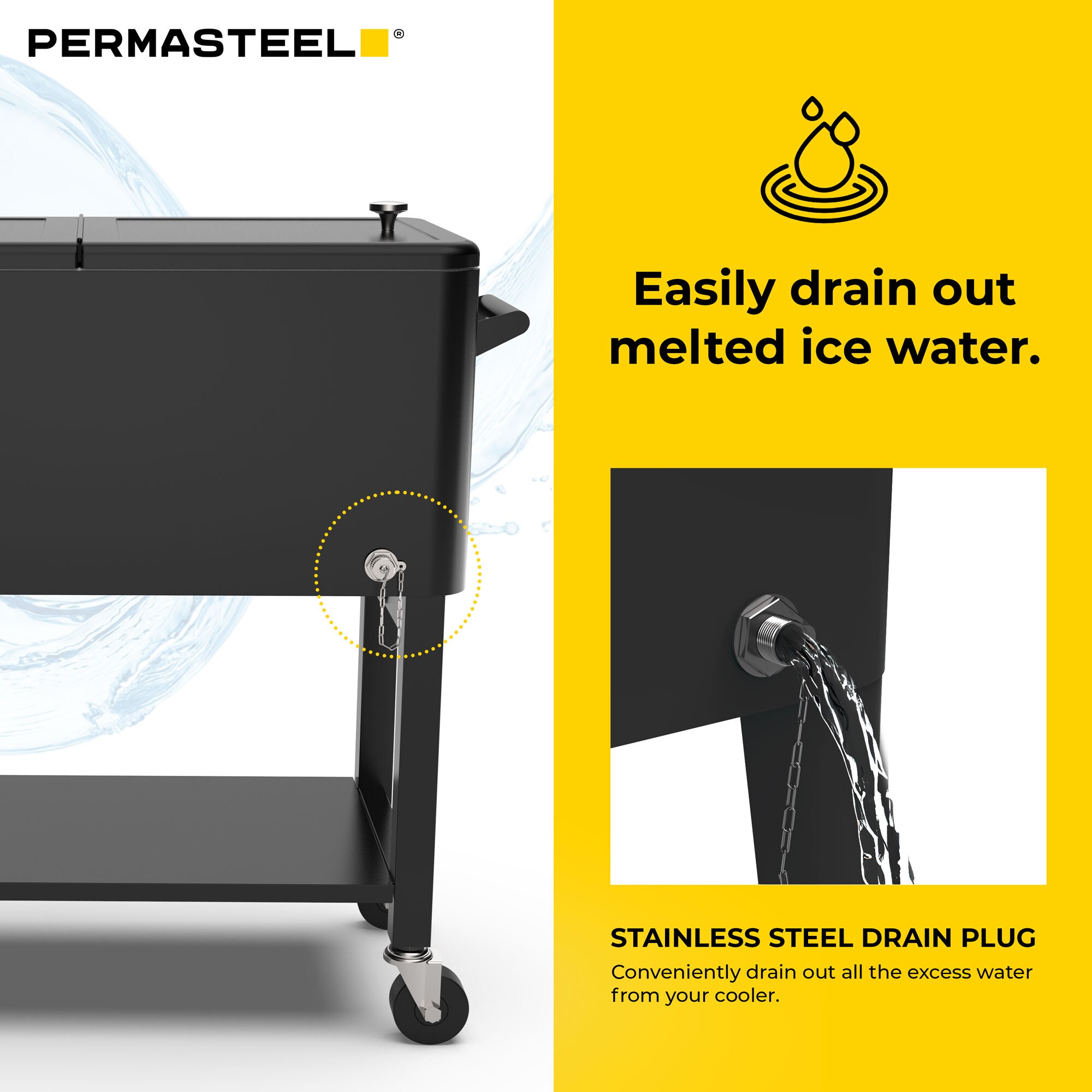 Permasteel PS-223-BK Beverage-Coolers - View #6